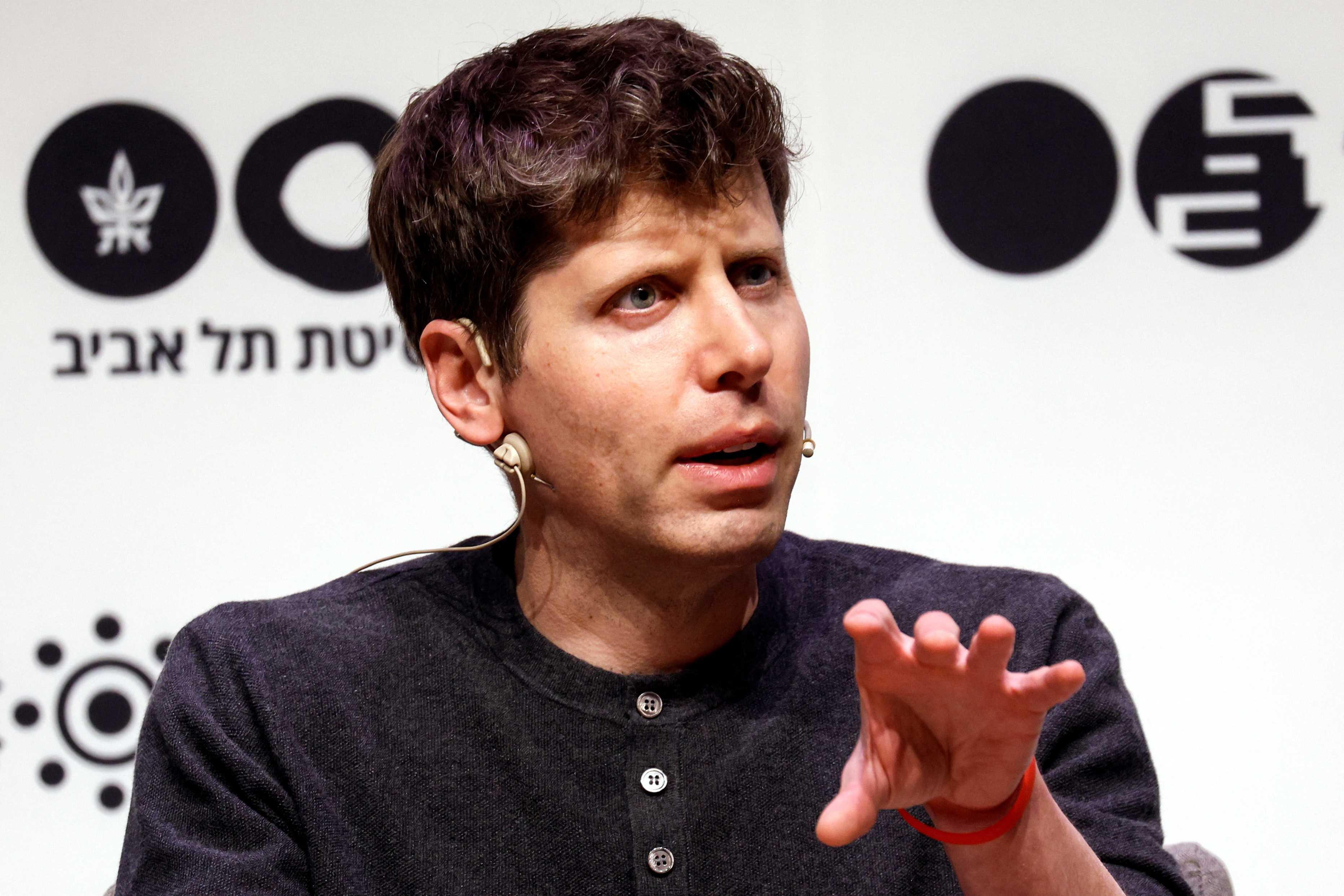 Sam Altman, CEO of Microsoft-backed OpenAI and ChatGPT creator speaks during a talk at Tel Aviv University in Tel Aviv, Israel June 5. Photo: Reuters