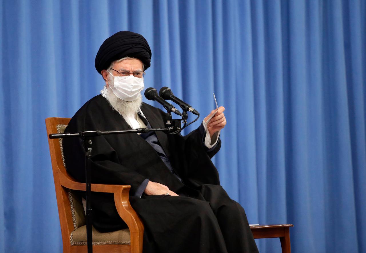 Pemimpin tertinggi Iran Ayatollah Ali Khamenei. Gambar: AP