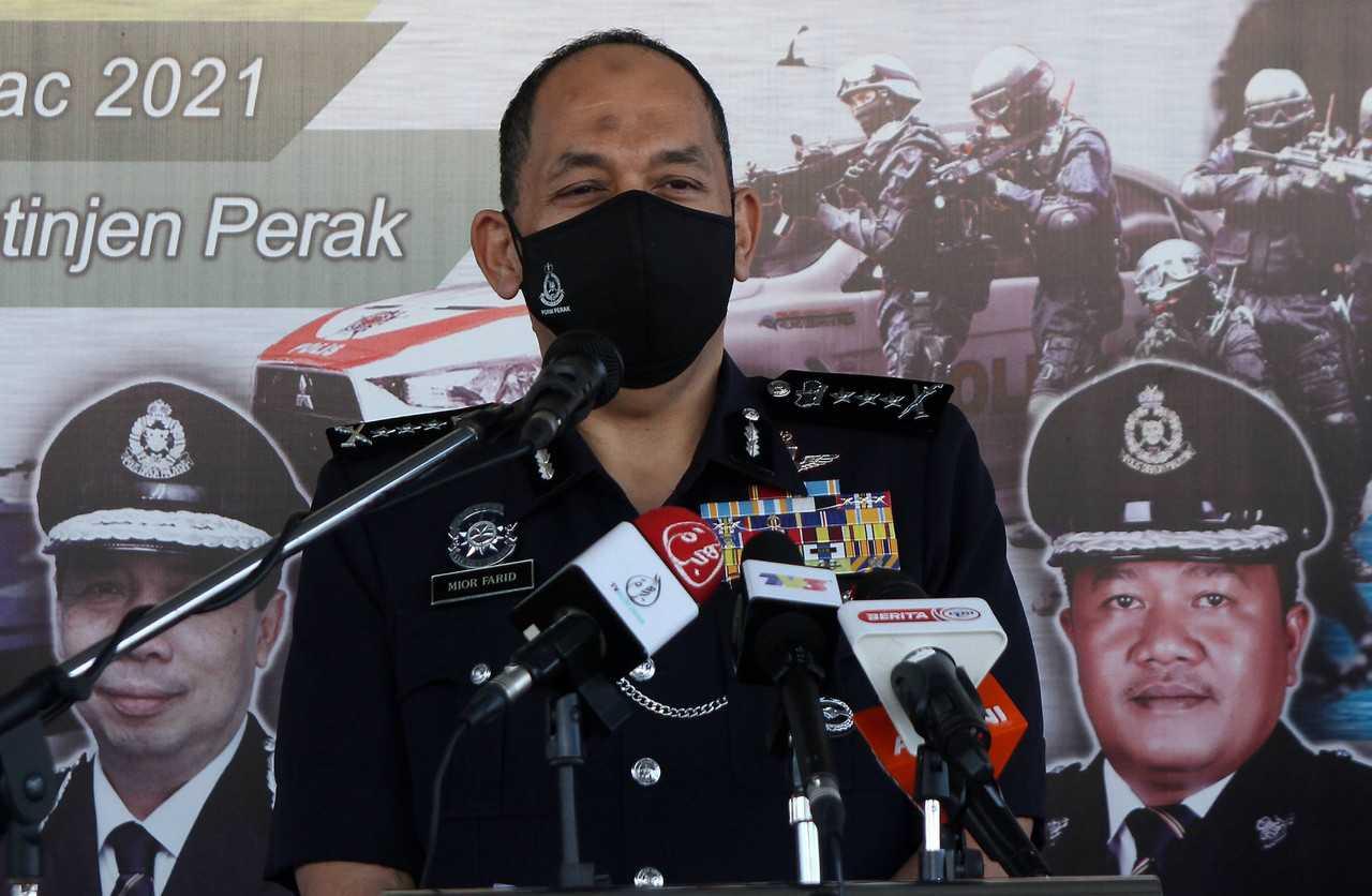 Ketua Polis Perak Mior Faridalathrash Wahid. Gambar: Bernama