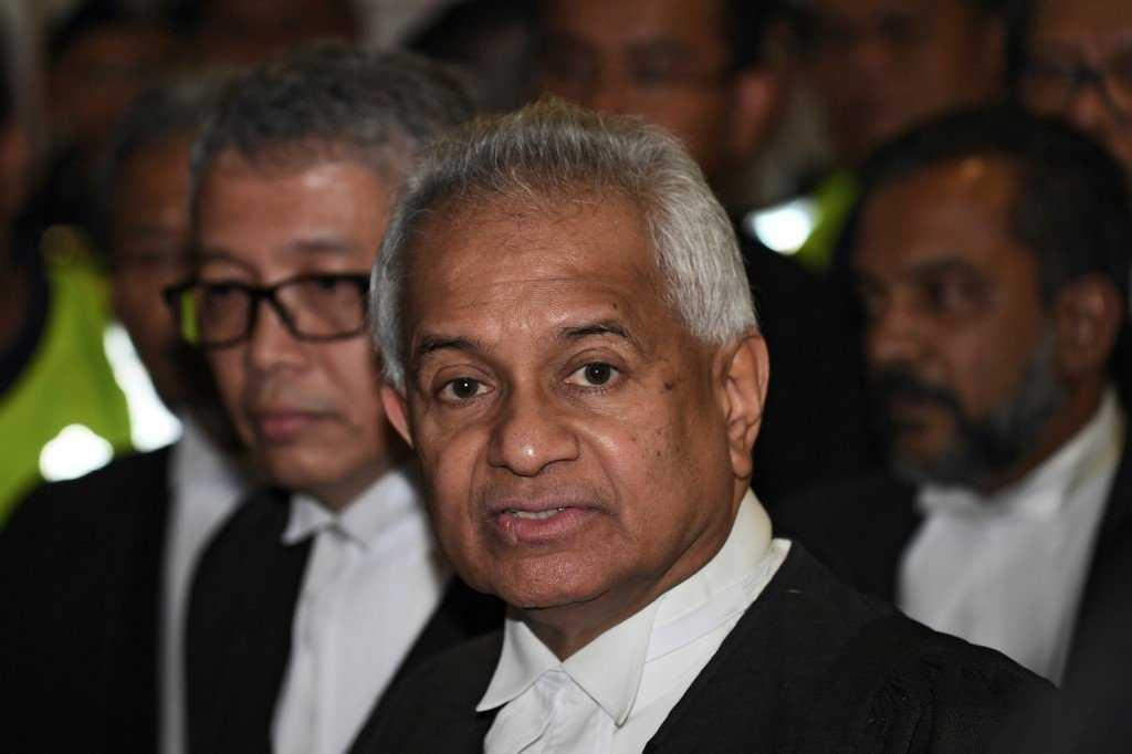 Former attorney-general Tommy Thomas, whose letter dated Sept 19, 2019 expressed regret over the Malaysian government's refusal to pay an annual token sum to the descendants of the Sulu sultanate. Photo: AFP
