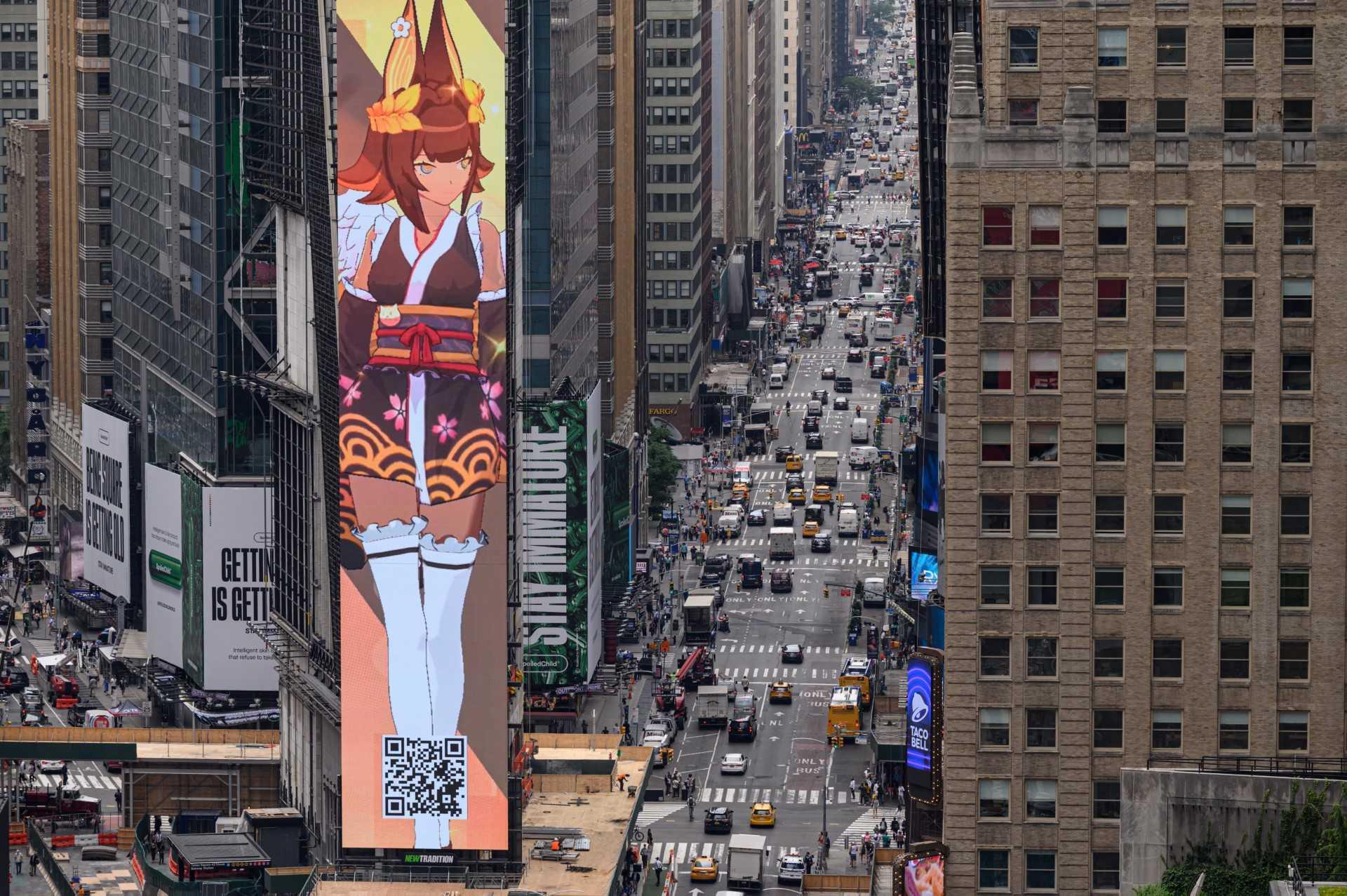 A general view shows traffic and pedestrians on a street in New York on June 21. Photo: AFP 