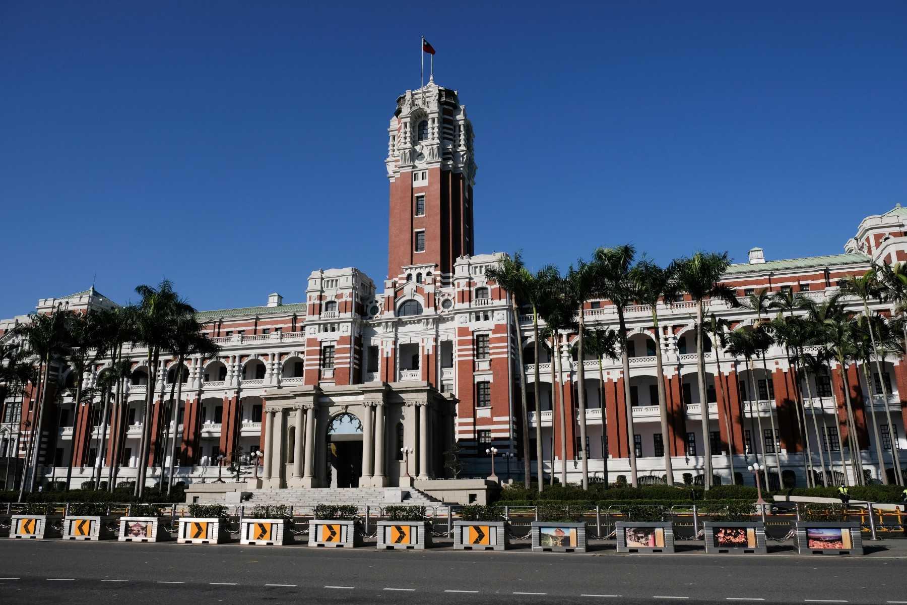 Taiwan's Presidential Office building in Taipei on Jan 13, 2021. Photo: AFP 
