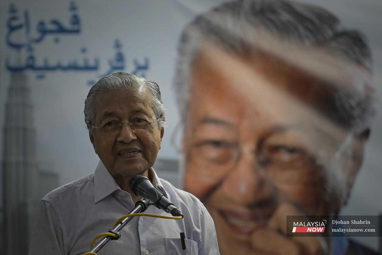 Former prime minister and Pejuang chairman Dr Mahathir Mohamad. 
