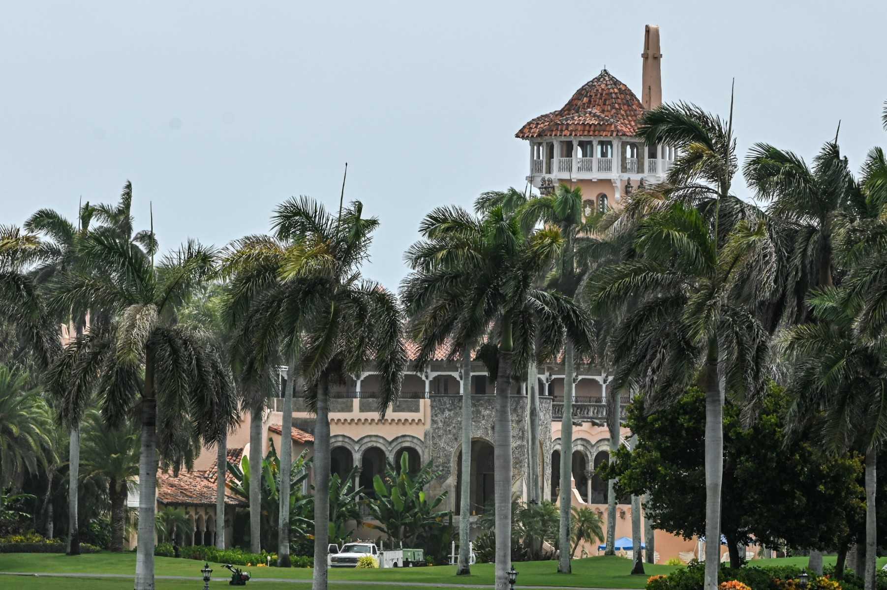 The residence of former US president Donald Trump at Mar-A-Lago in Palm Beach, Florida, on Aug 9. Trump said on Aug 8 that his Mar-A-Lago residence in Florida was being 'raided' by FBI agents in what he called an act of 'prosecutorial misconduct'. Photo: AFP