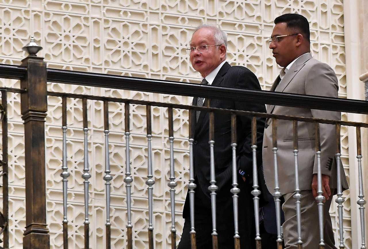 Former prime minister Najib Razak at the Federal Court today. Photo: Bernama
