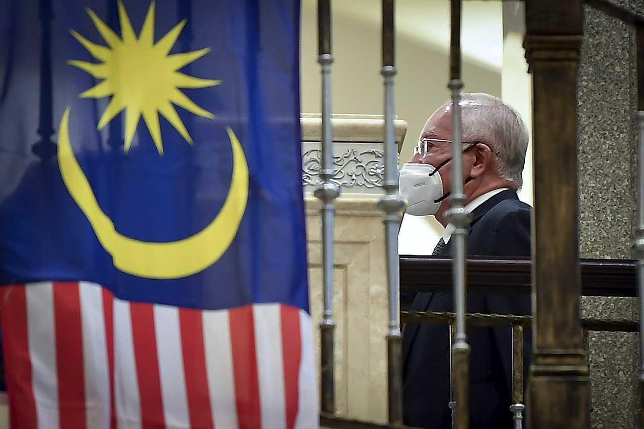 Bekas perdana menteri Najib Razak di Mahkamah Persekutuan Putrajaya pada 23 Ogos lalu. Gambar: Bernama