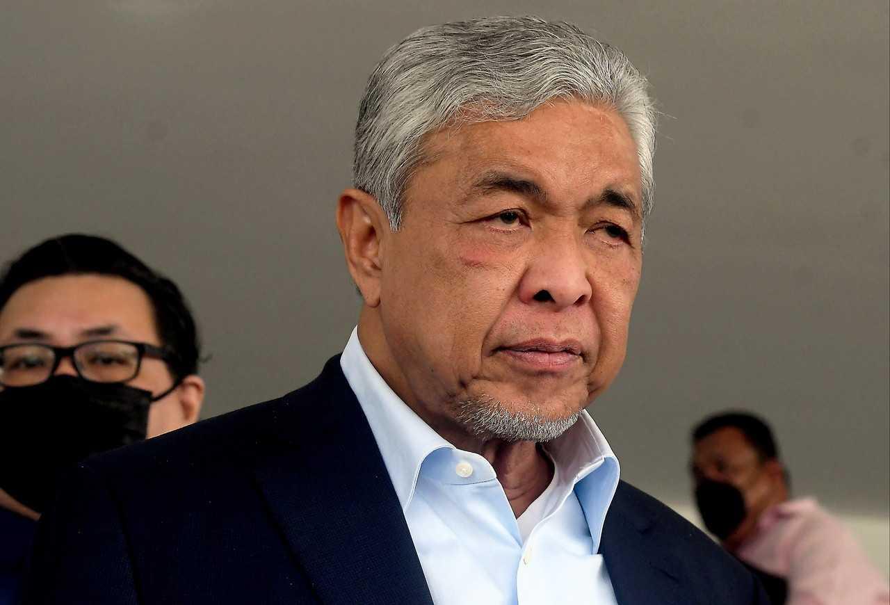 Bekas menteri dalam negeri Ahmad Zahid Hamidi di Mahkamah Tinggi Shah Alam hari ini. Gambar: Bernama