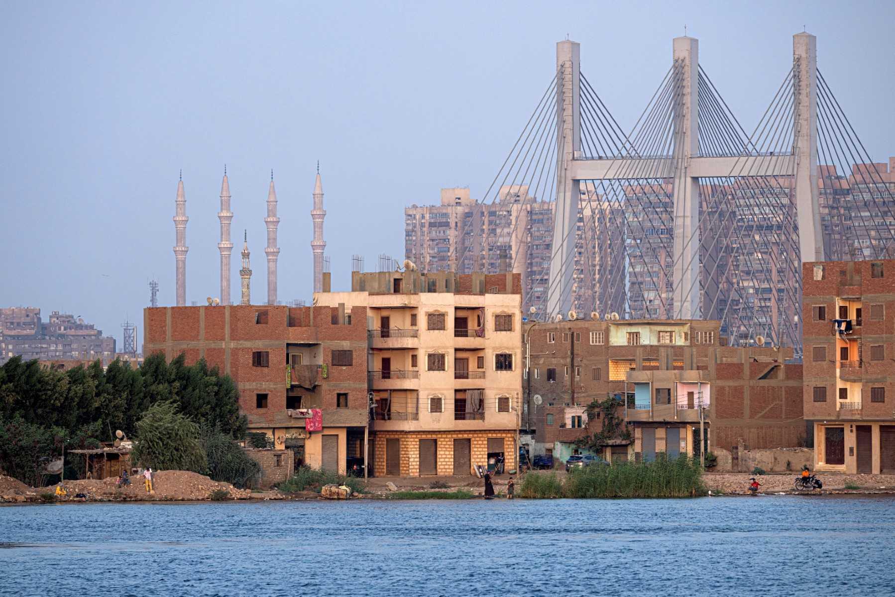 Pemandangan bangunan di pulau  Sungai Nil, di Giza, Kaherah, Mesir pada 31 Ogos 2022. Gambar: AFP