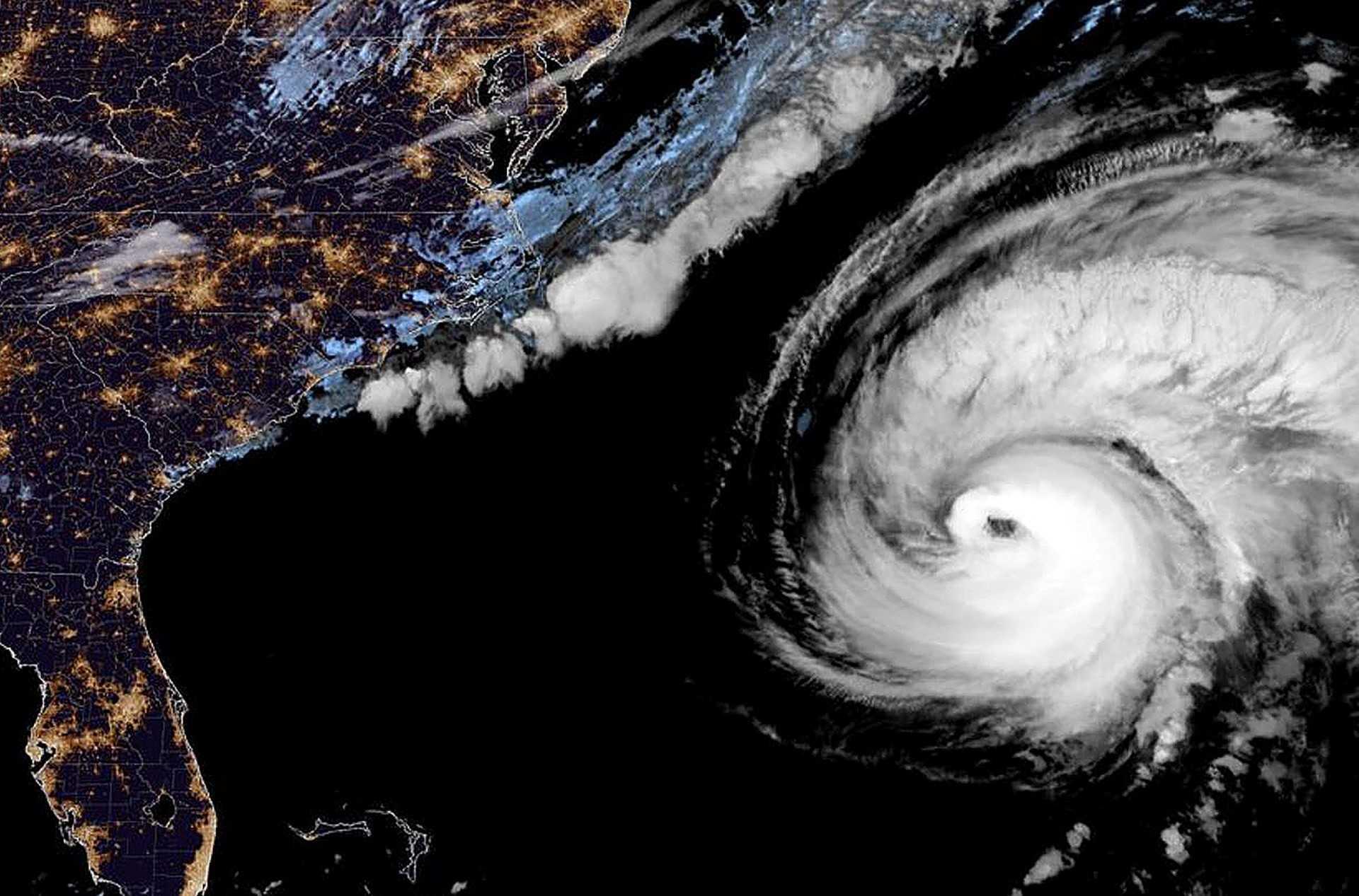 This National Oceanic and Atmospheric Administration satellite handout image shows Hurricane Fiona on Sept 23. Photo: AFP