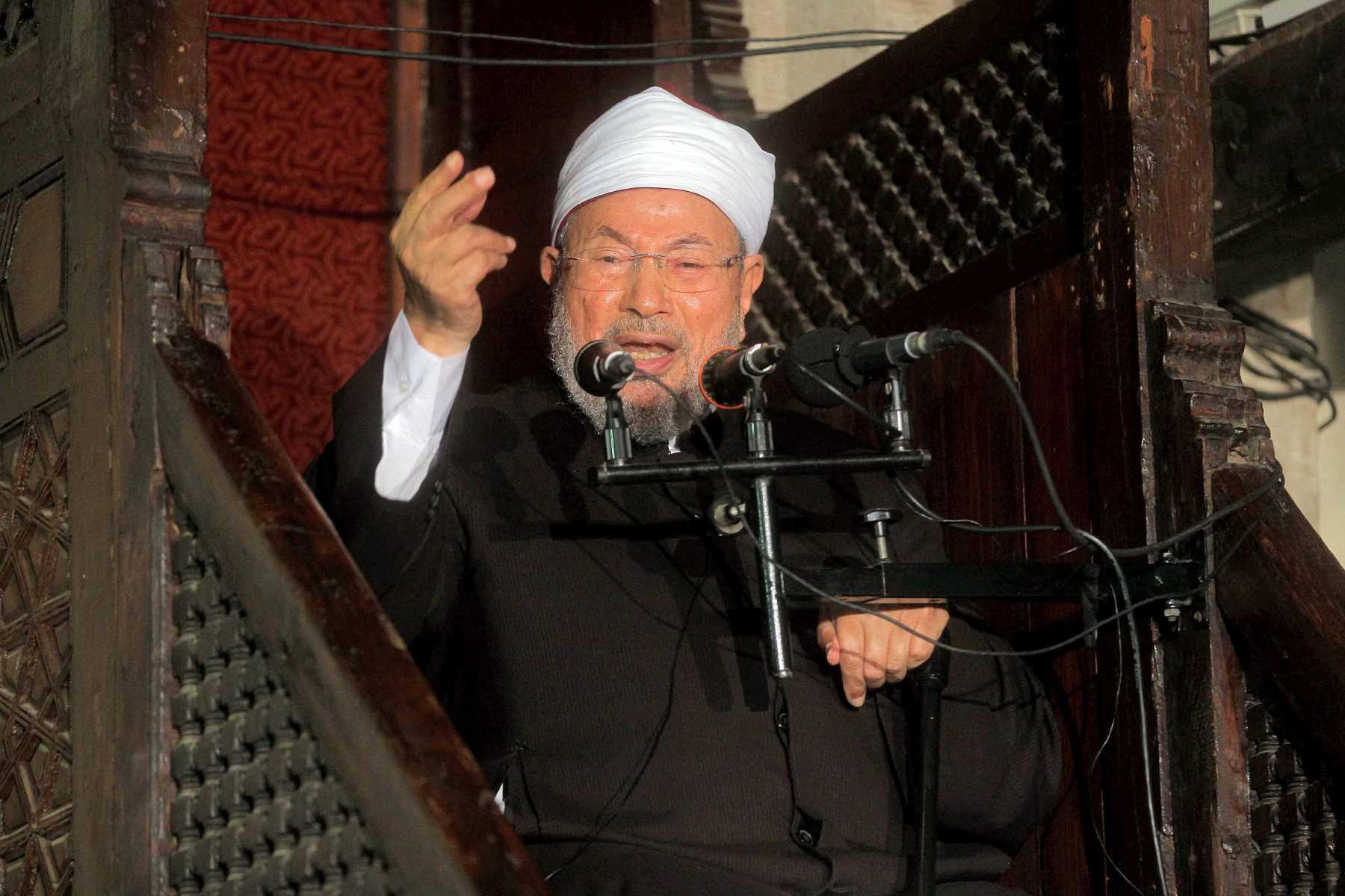 Ketua Kesatuan Ulama Sedunia Yusuf al Qaradawi. Gambar: AFP
