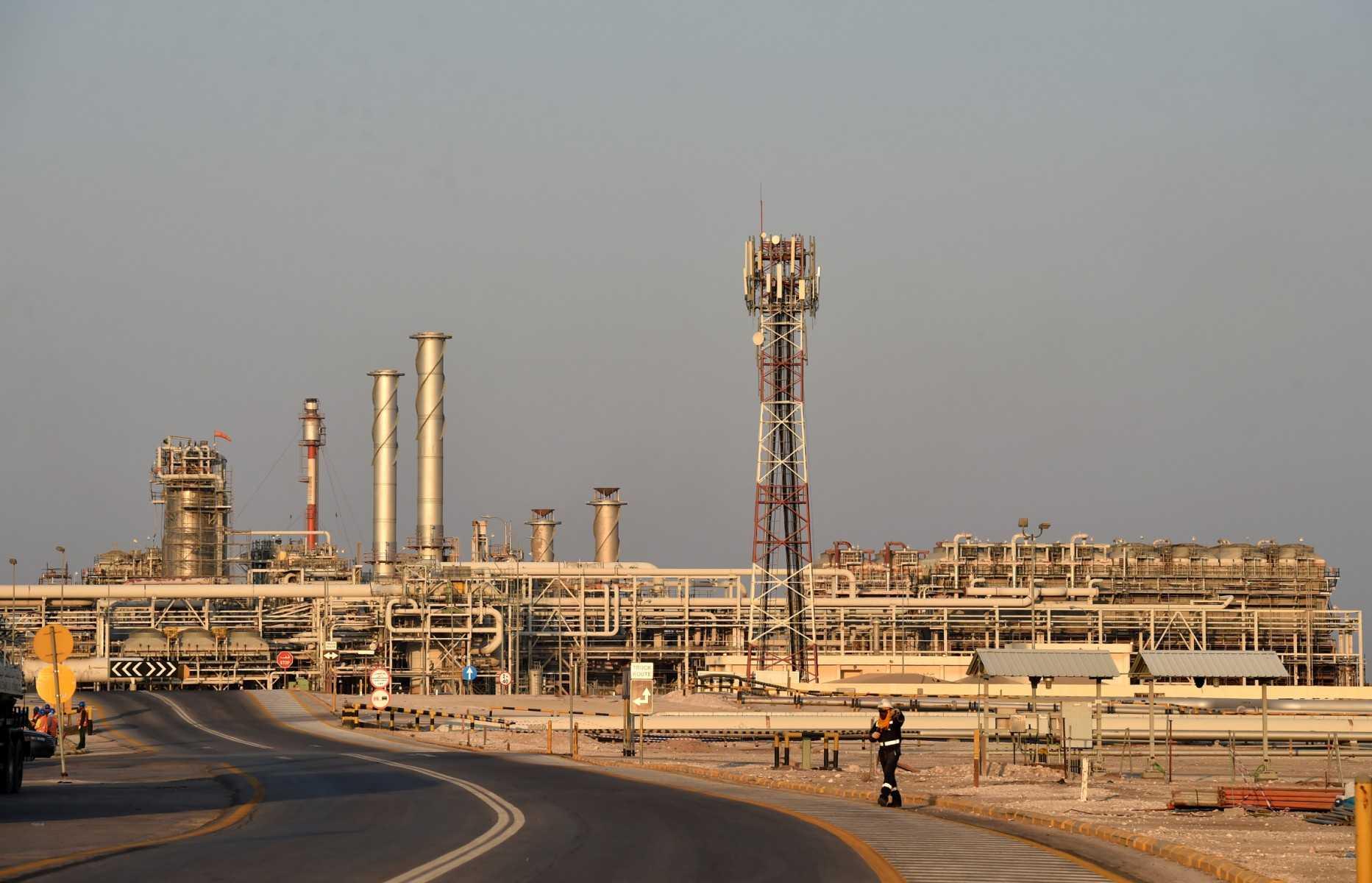 This file photo shows a general view of Saudi Aramco's Abqaiq oil processing plant on Sept 20, 2019. Photo: AFP