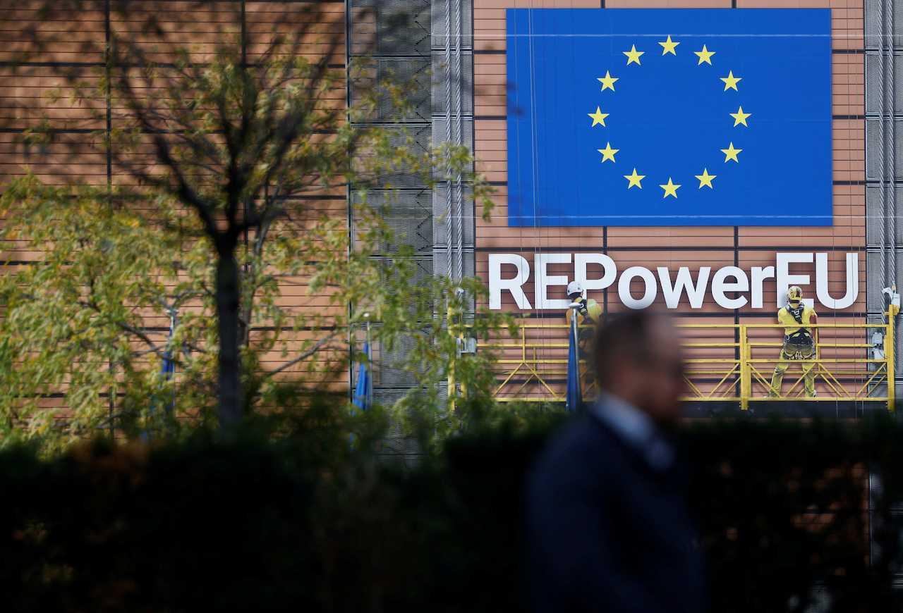 A general view of the EU Commission headquarters in Brussels, Belgium, Oct 19. Photo: Reuters