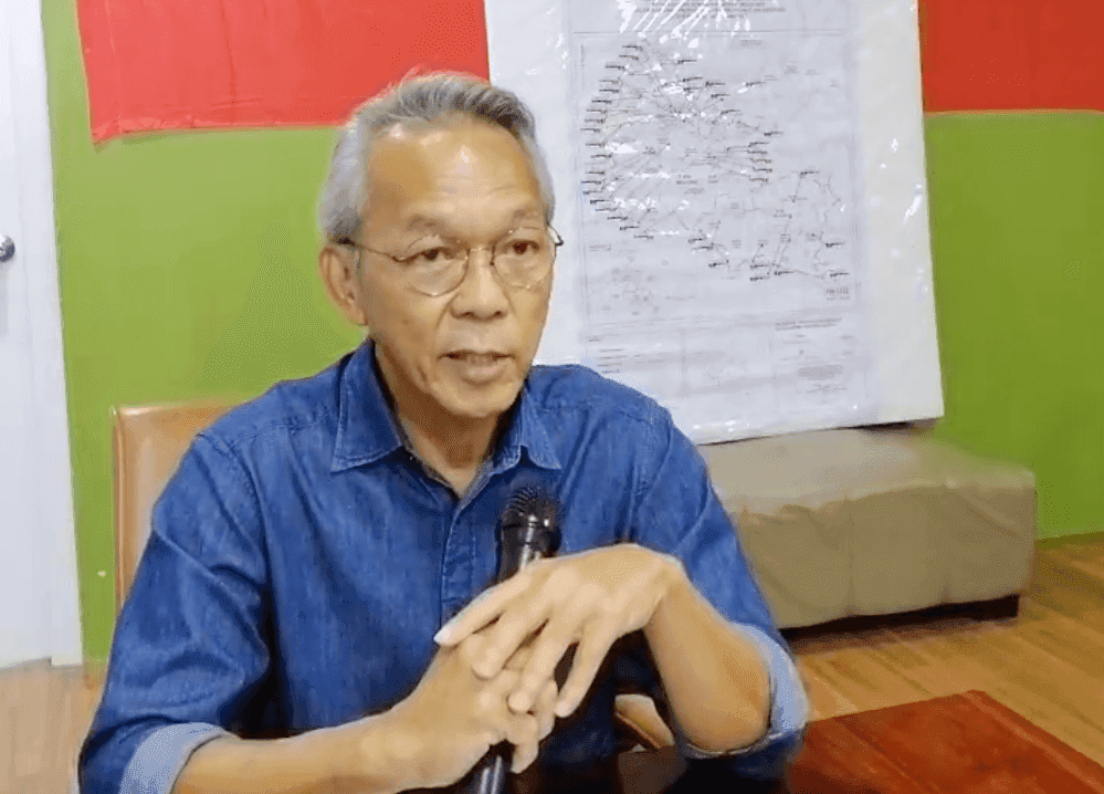 Bentong incumbent Wong Tack speaks at a press conference after being dropped as a DAP candidate for the 15th general election.