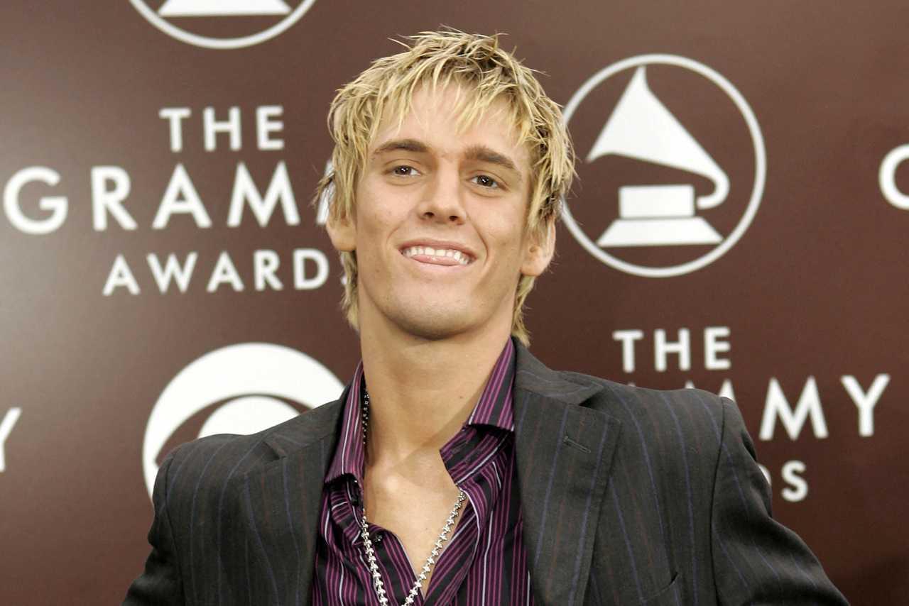 Singer Aaron Carter arrives at the Staples Center in Los Angeles, Feb 13, 2005. Photo: Reuters
