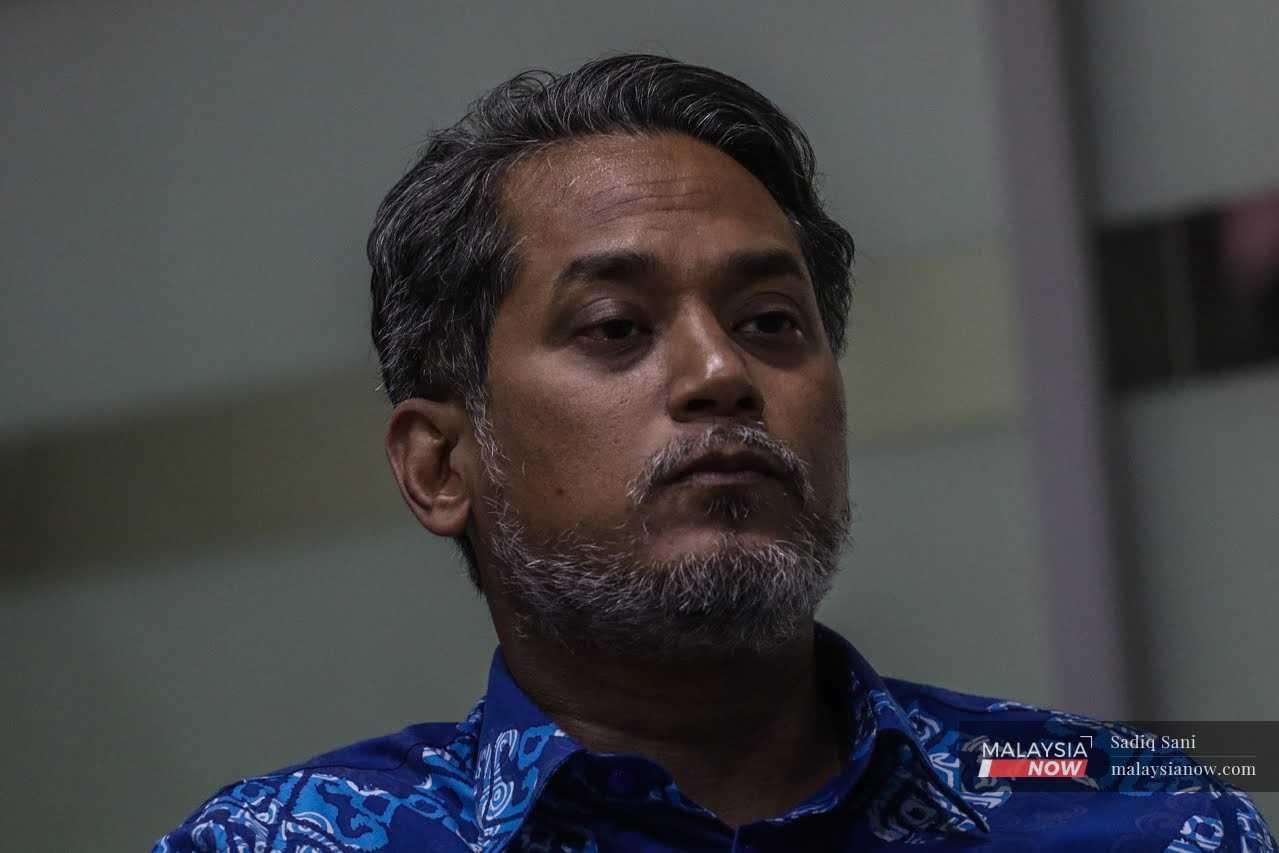 Barisan Nasional's candidate for Sungai Buloh, Khairy Jamaluddin.