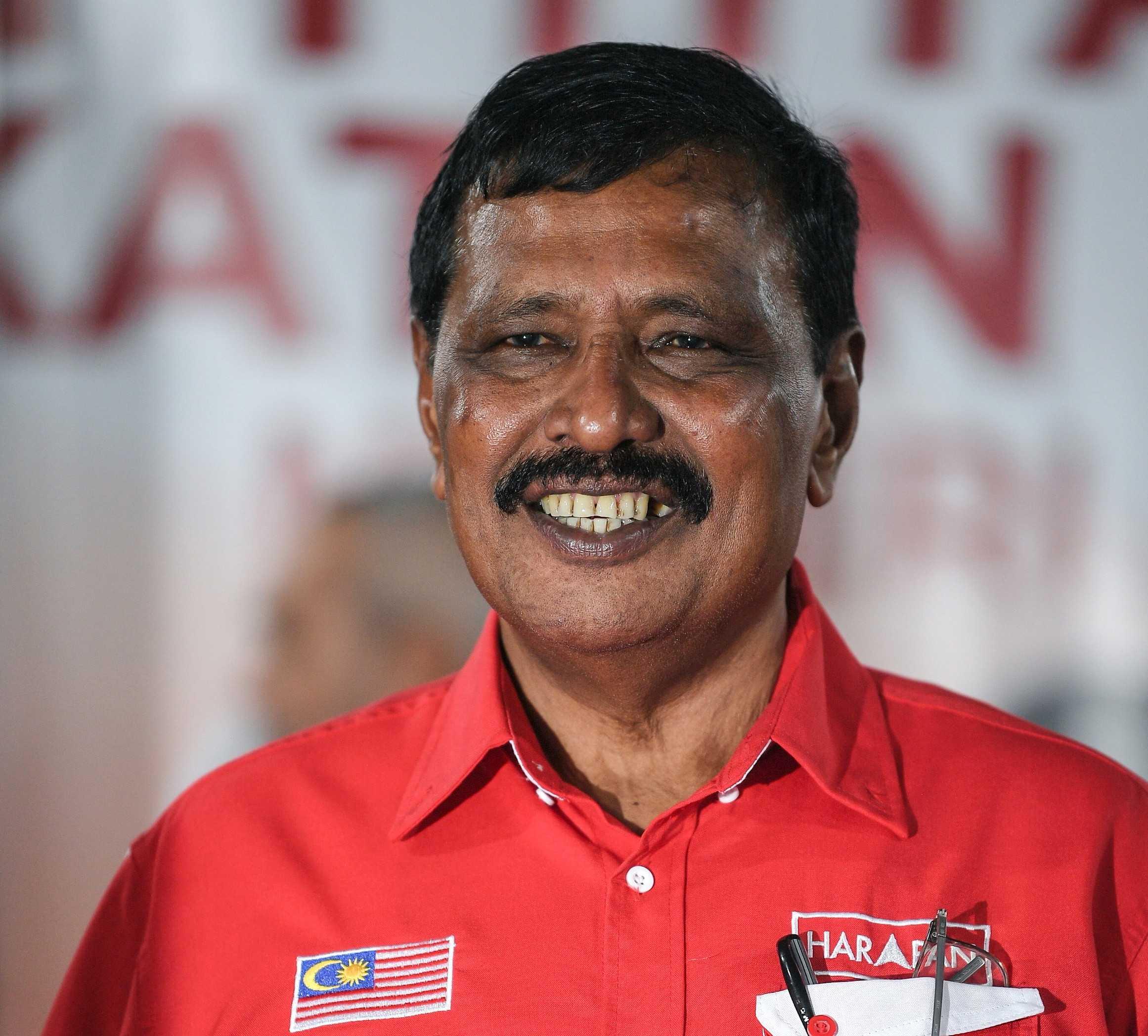M Karupaiya, Pakatan Harapan's GE15 candidate for Padang Serai. Photo: Bernama