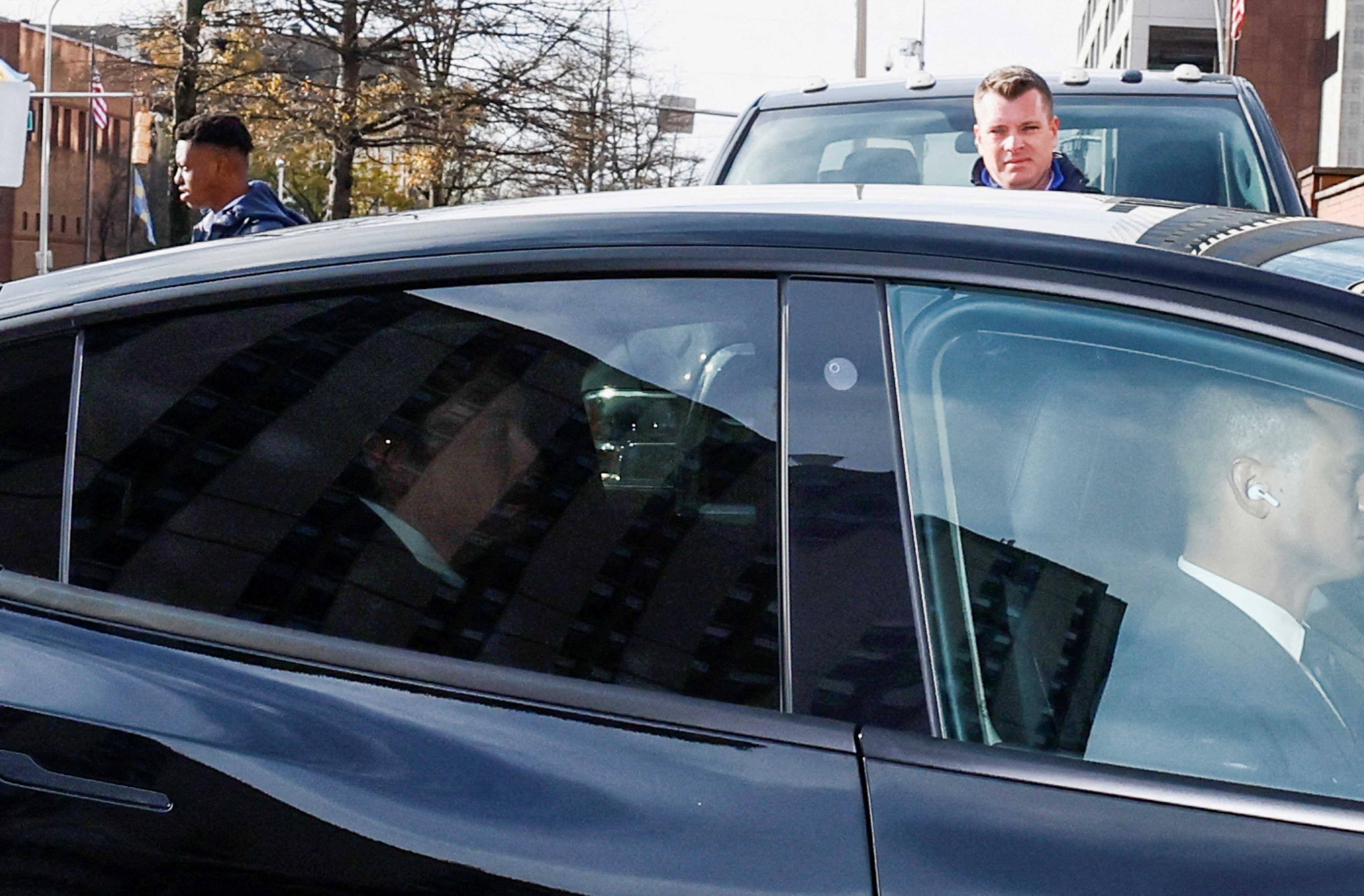 Elon Musk, CEO of SpaceX, Tesla and Twitter, arrives for a trial about his Tesla pay package at the Delaware Court of Chancery in Wilmington, Delaware, US, Nov 16. Photo: Reuters