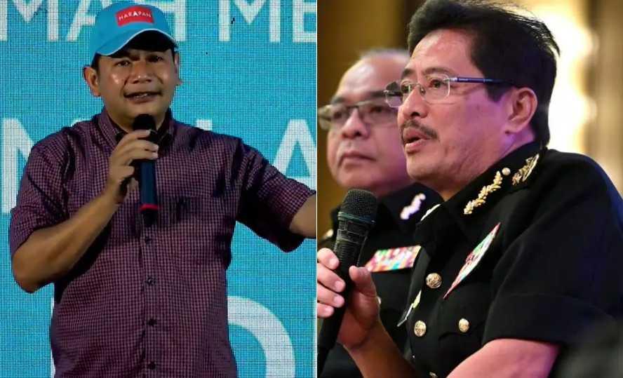 PKR deputy president Rafizi Ramli and anti-graft agency head Azam Baki.