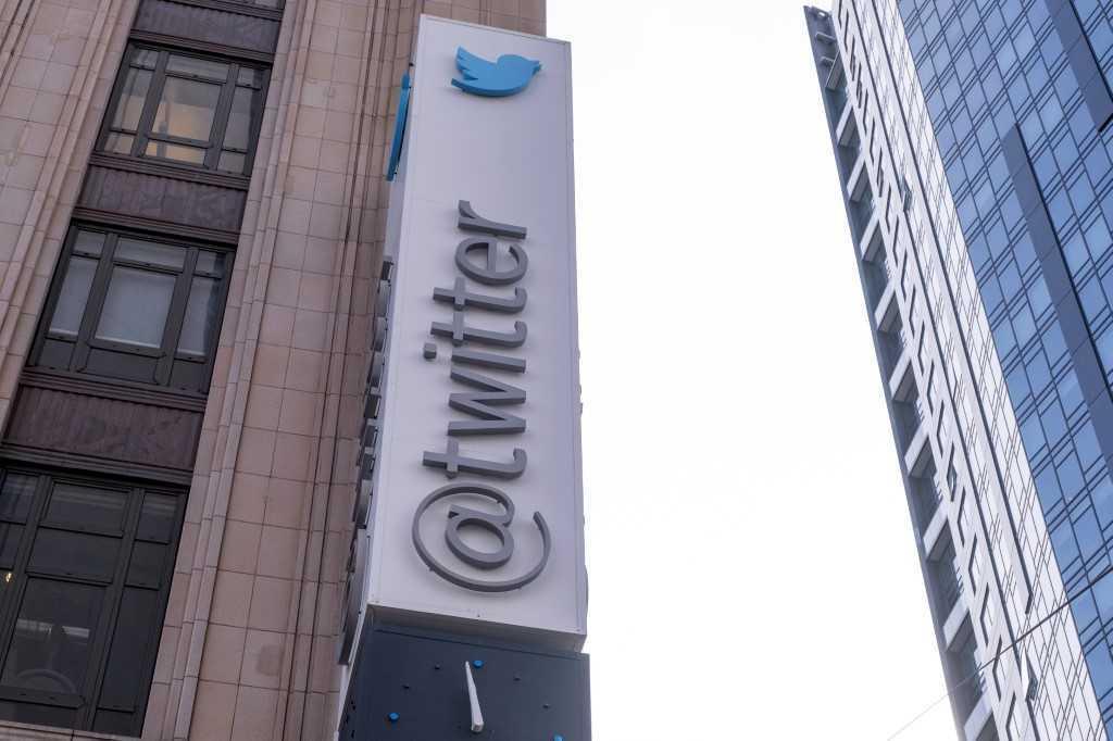 The Twitter headquarters stands on Market Street on Nov 4, in San Francisco, California. Photo: AFP