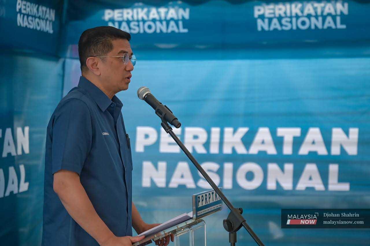 Perikatan Nasional election director Mohamed Azmin Ali.
