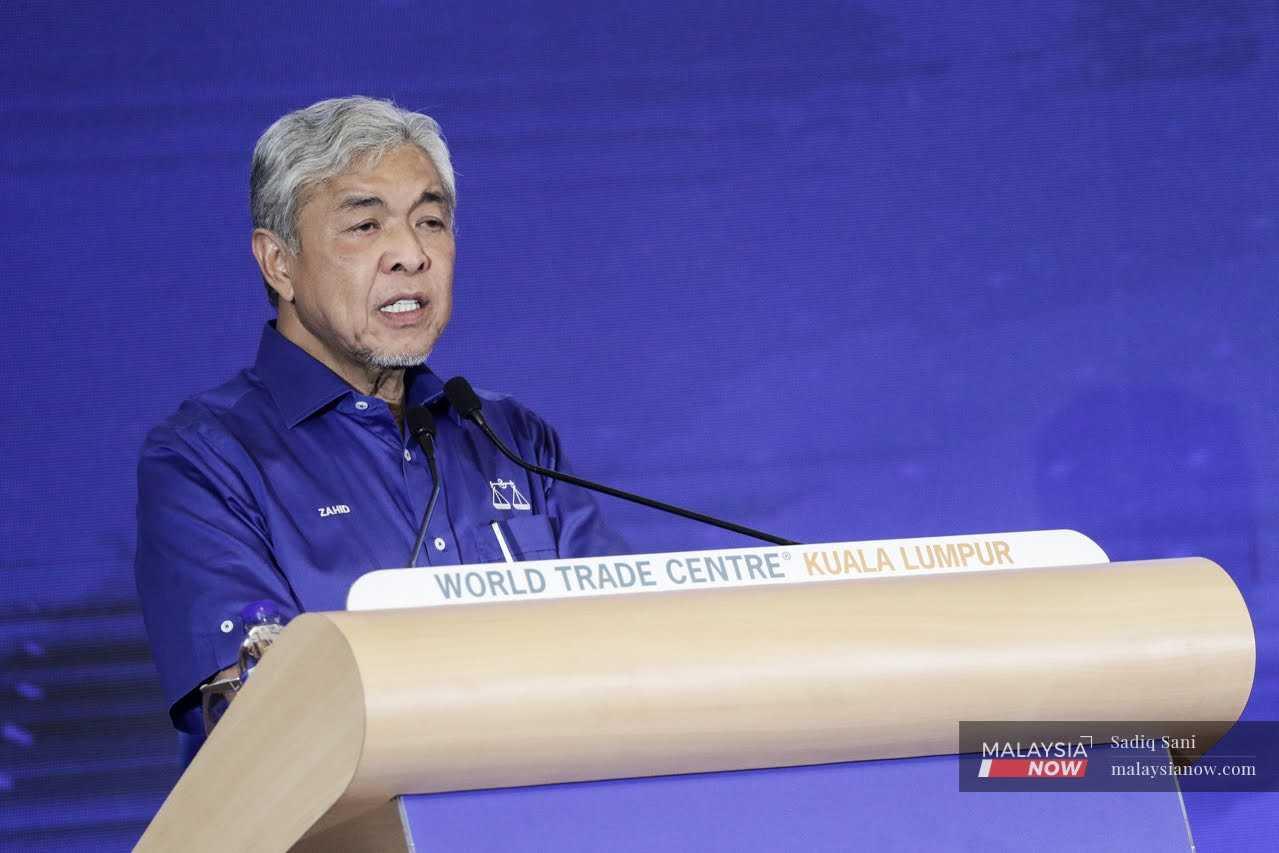 Umno president Ahmad Zahid Hamidi.