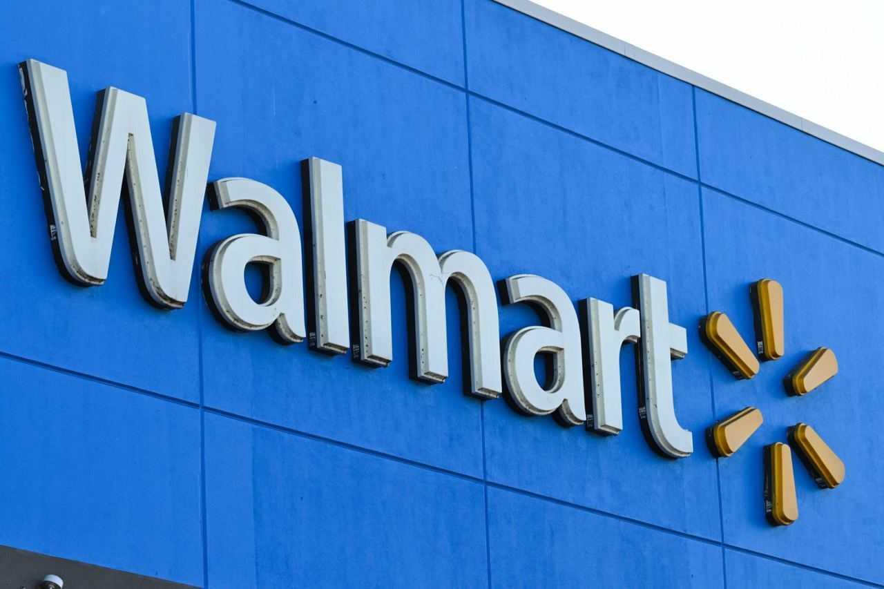 In this file photo taken on Aug 15, the Walmart logo is seen outside a Walmart store in Burbank, California. Photo: AFP