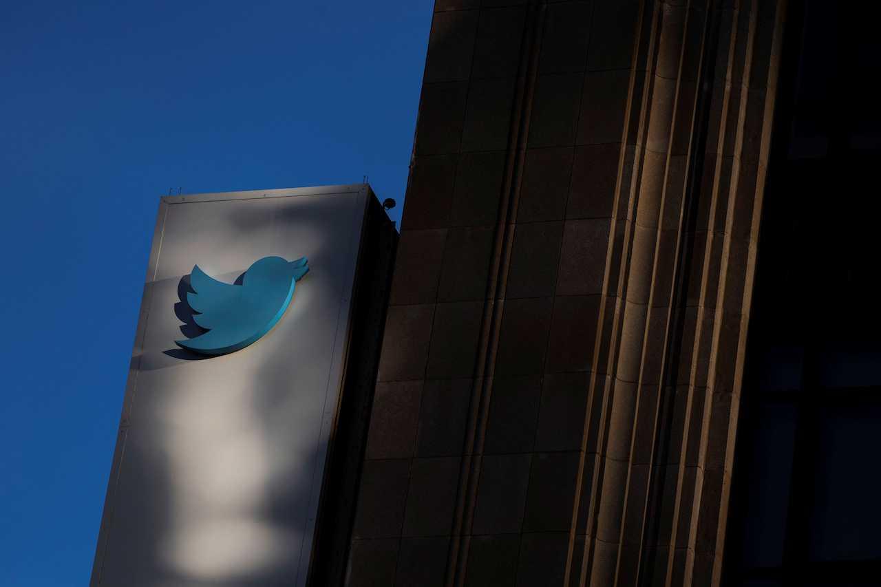 The Twitter corporate headquarters building is seen in downtown San Francisco, California, US, Nov 21. Photo: Reuters