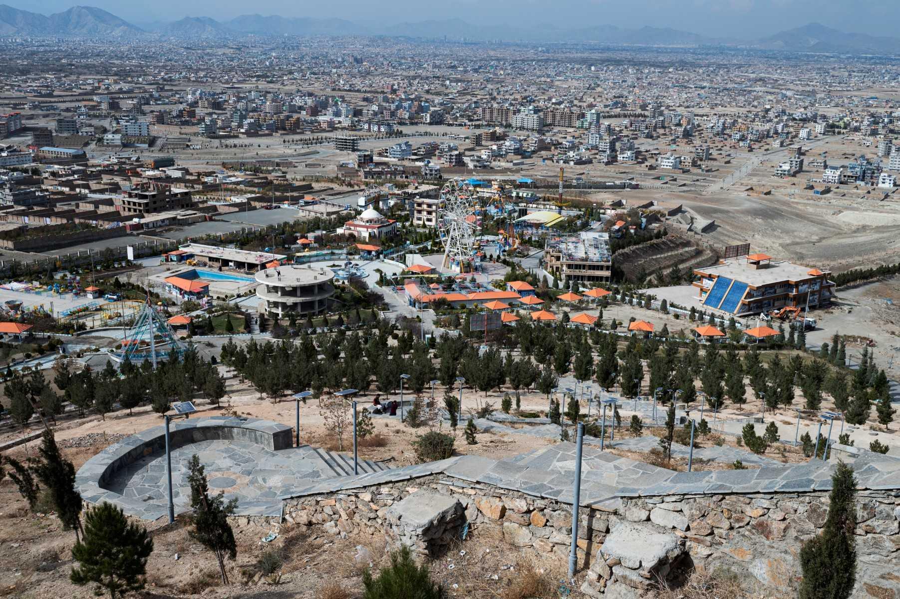 This photograph taken on Nov 9, shows a general view of the Habibullah Zazai Park on the outskirts of Kabul. Photo: AFP