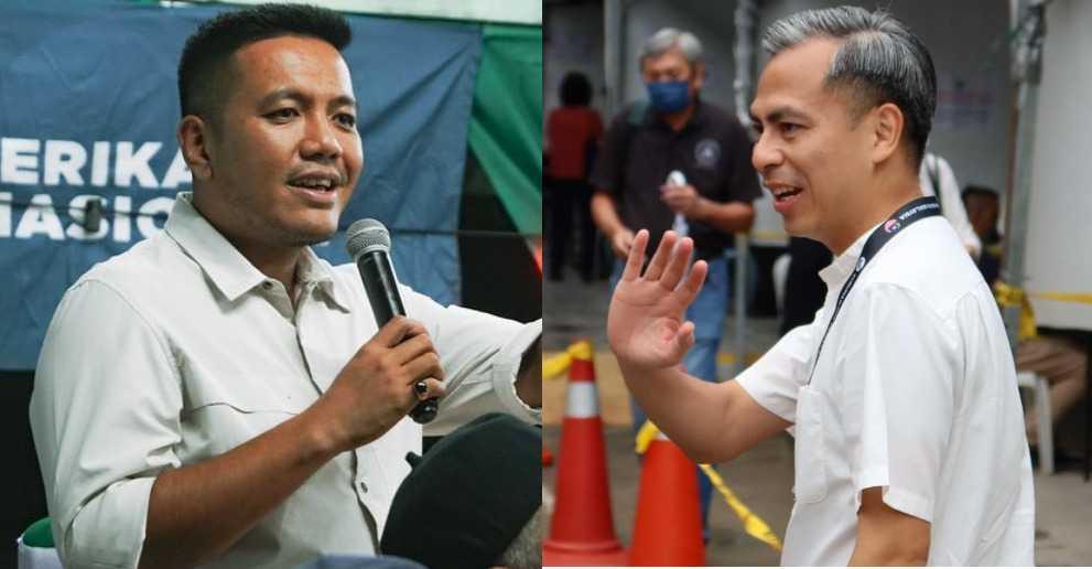 Bersatu's Dr Afif Bahardin and PKR's Fahmi Fadzil in these photos taken from Facebook.