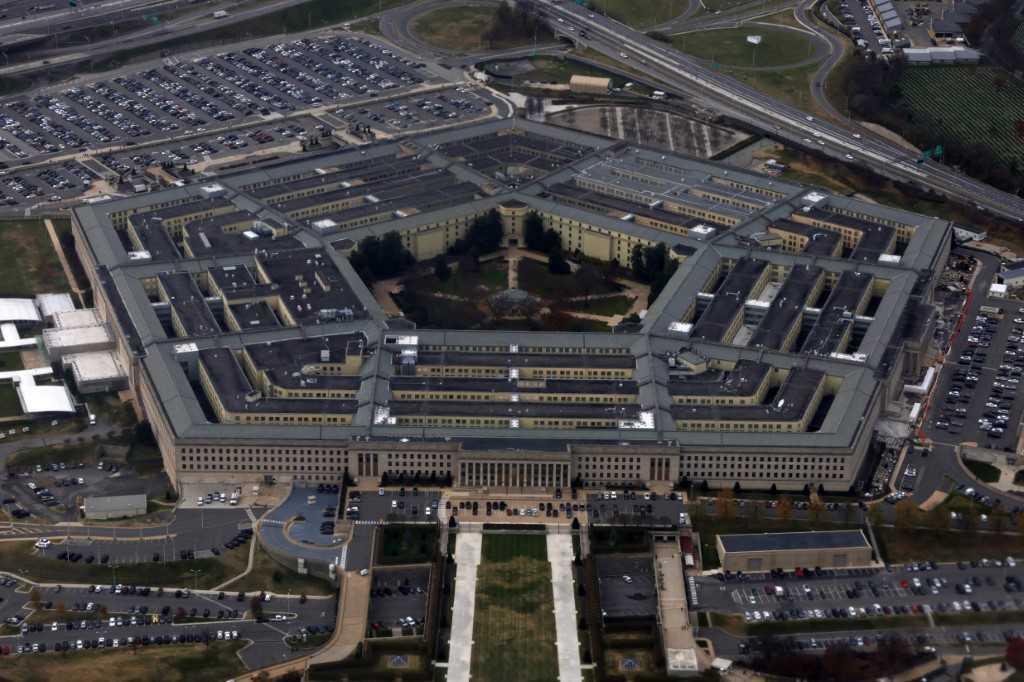 The Pentagon is seen from a flight taking off from Ronald Reagan Washington National Airport on Nov 29, in Arlington, Virginia. Photo: AFP