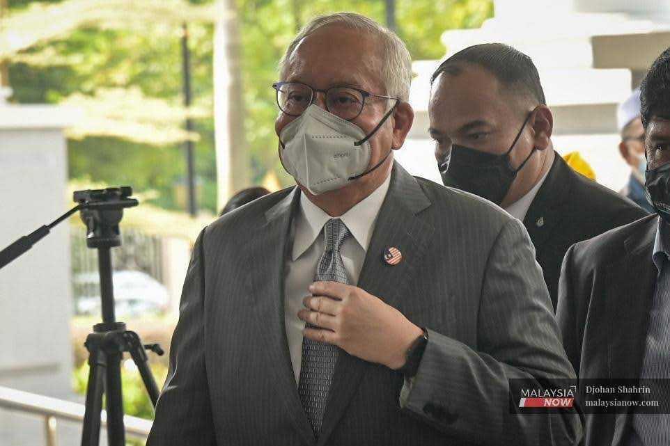 Former prime minister Najib Razak.