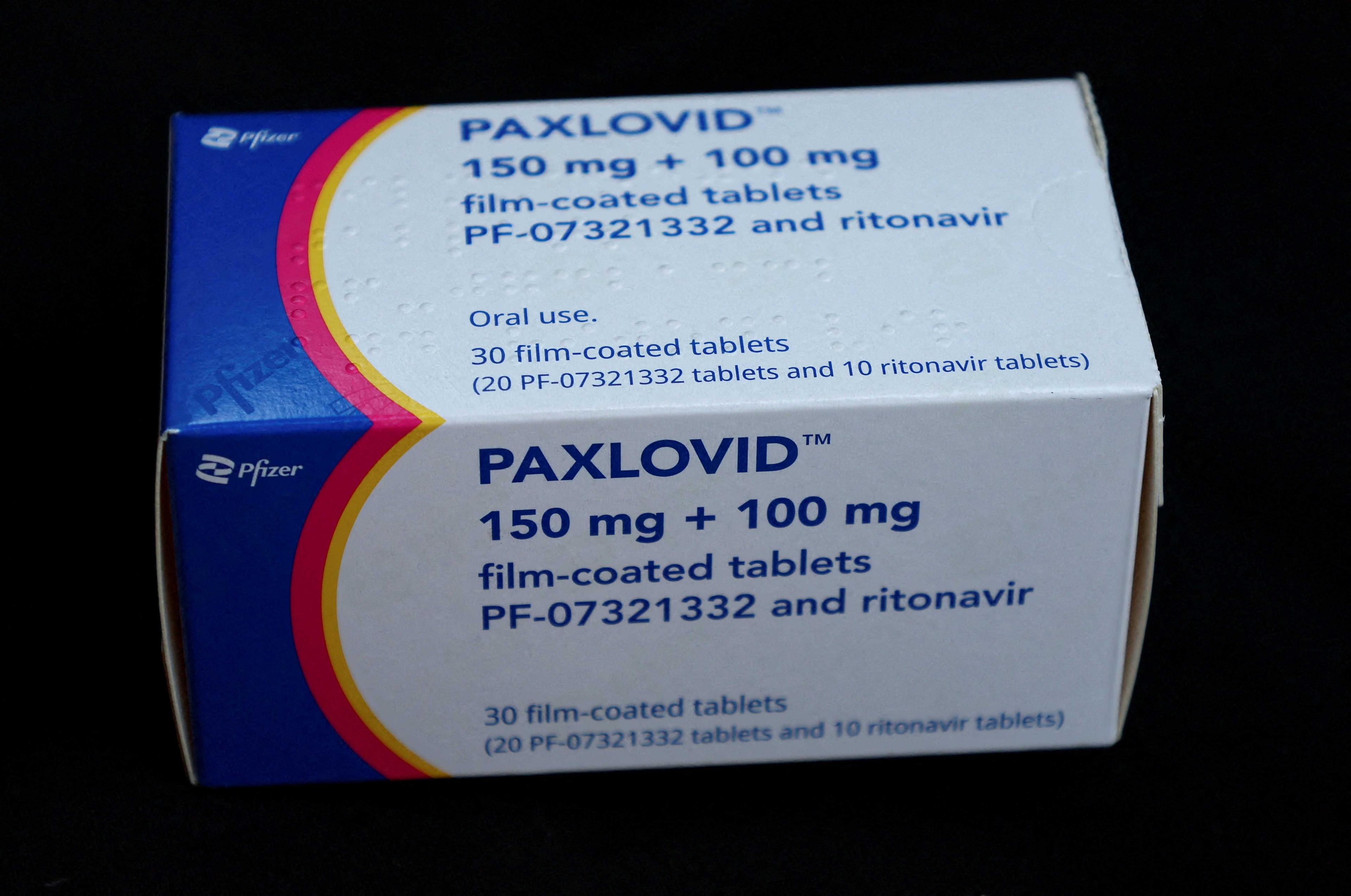 Paxlovid, Pfizer's anti-viral medication to treat Covid-19, is displayed in this picture illustration taken Oct 7, 2022. Photo: Reuters