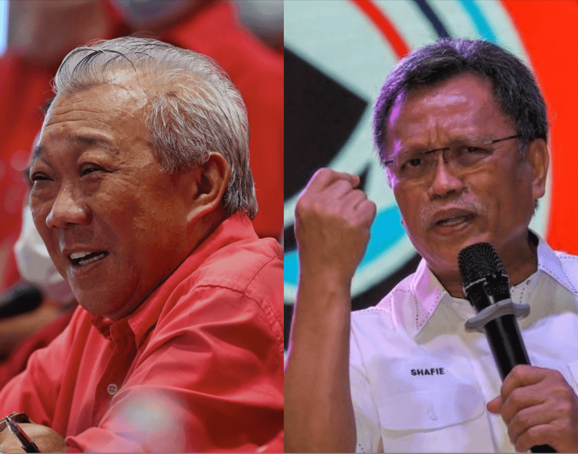 Sabah Umno chief Bung Moktar Radin and Warisan president Shafie Apdal