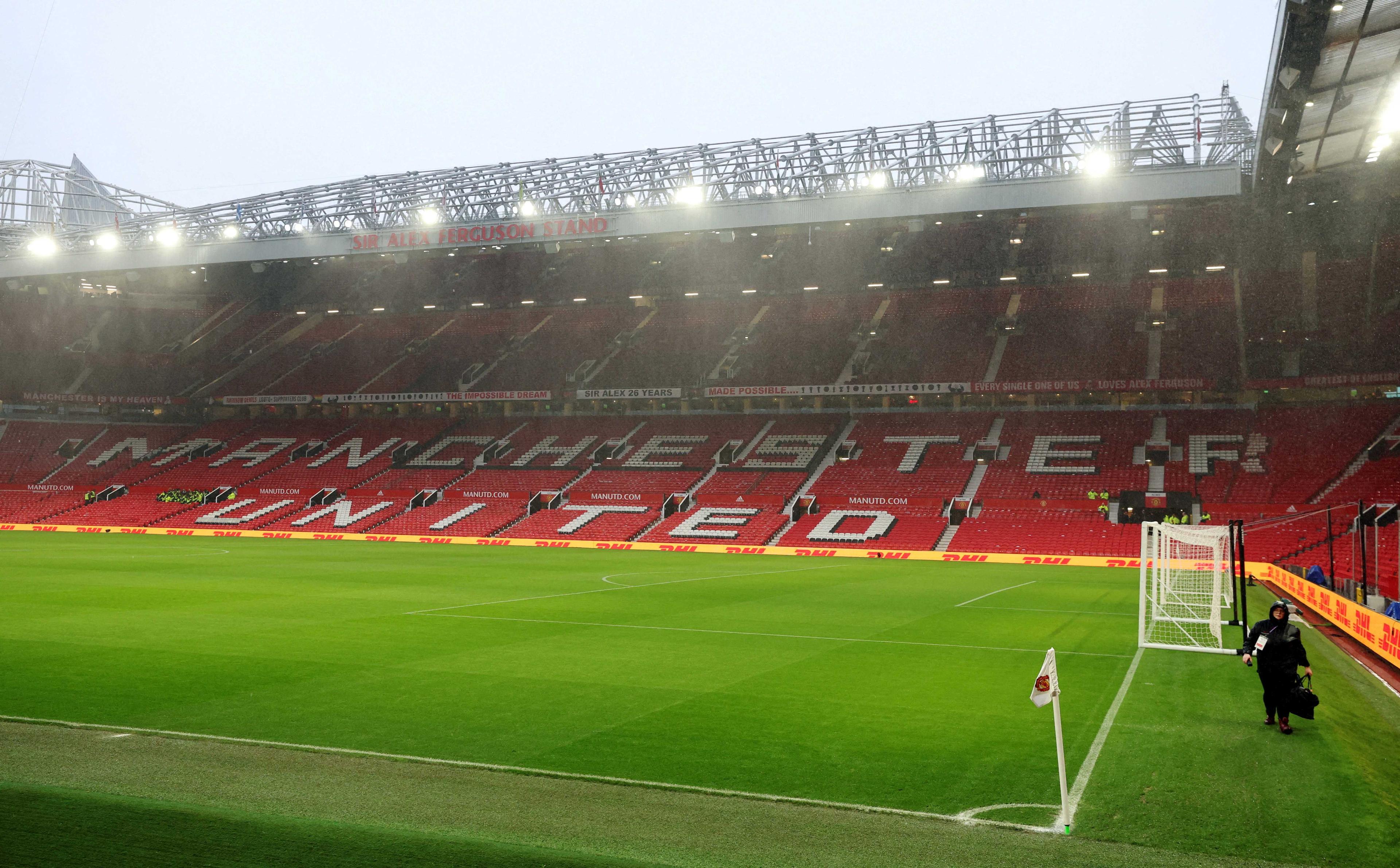 General view inside the stadium before the match, Old Trafford, Manchester, Britain, Jan 14. Photo: Reuters