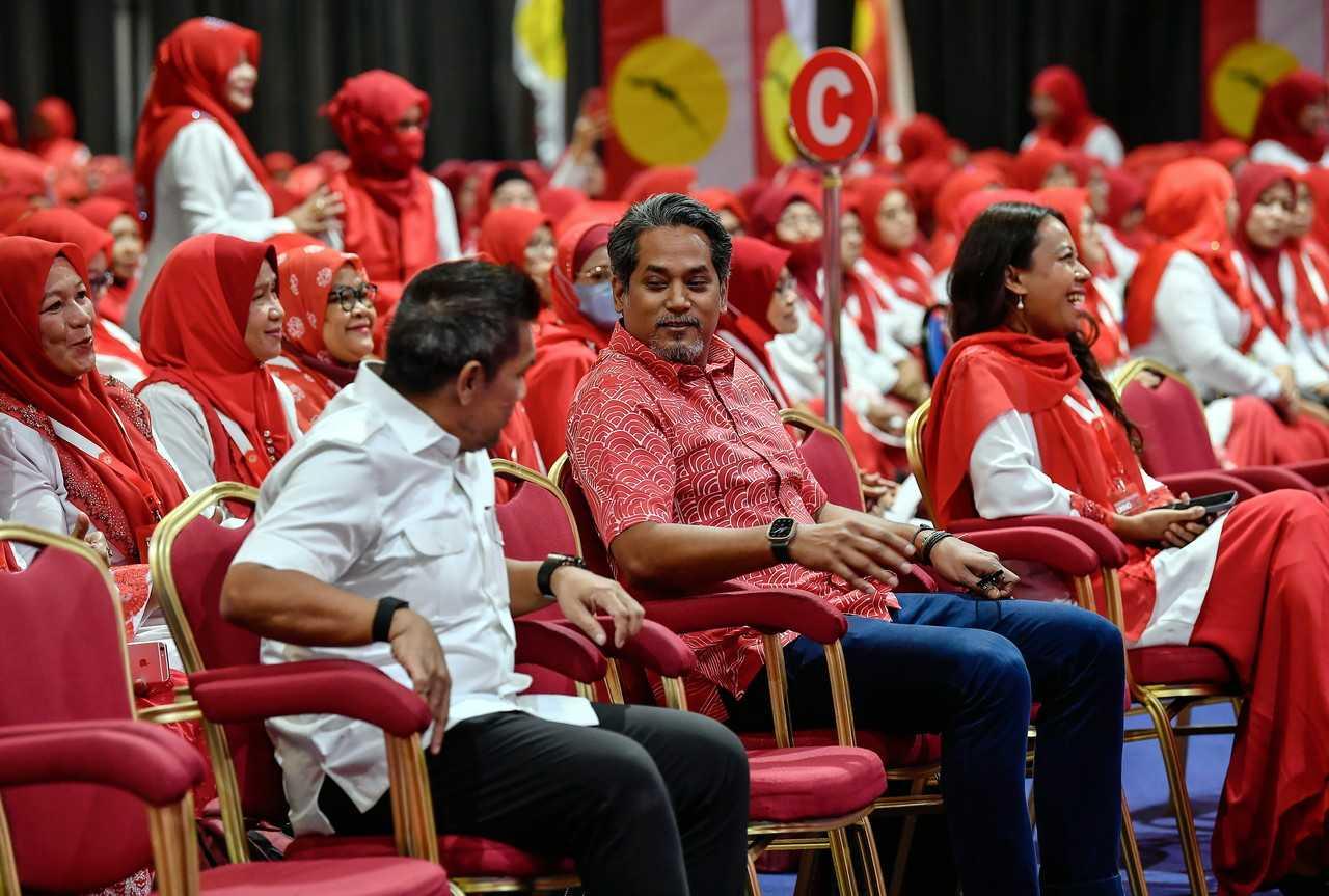 Bekas Ahli Parlimen Rembau Khairy Jamaluddin hadir pada Perhimpunan Agung Umno 2022 di Kuala Lumpur, 12 Januari. Gambar: Bernama