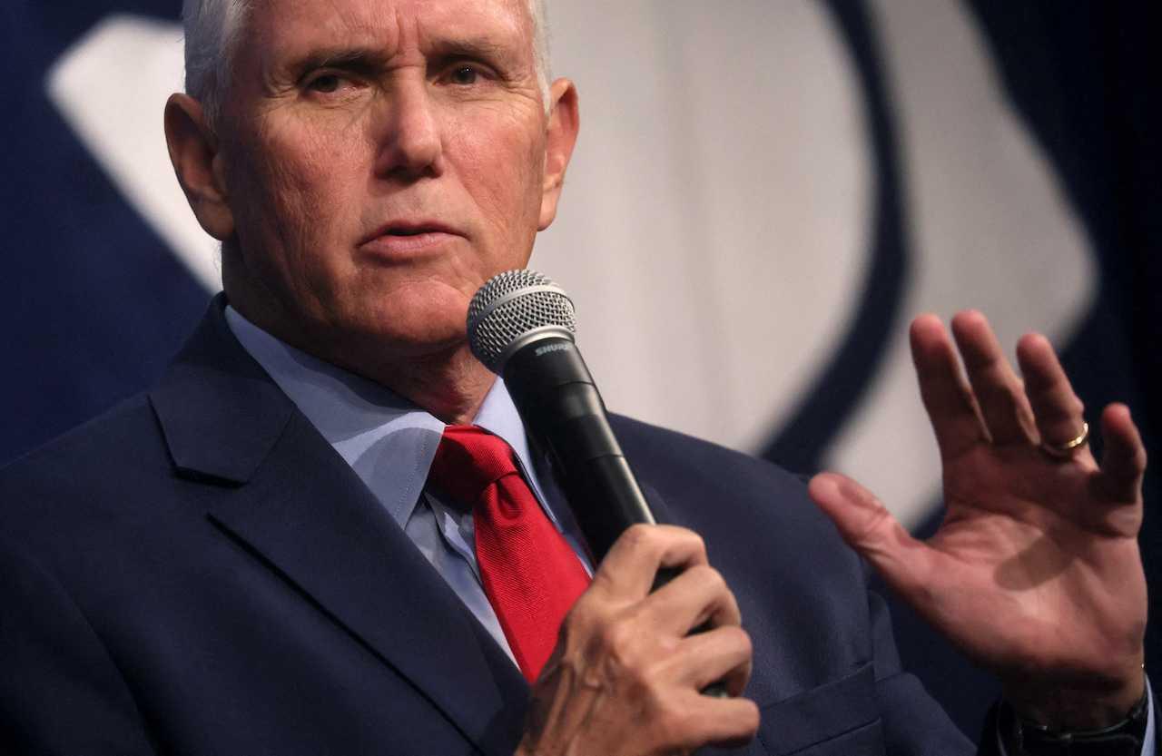 Former US vice-president Mike Pence. Photo: Reuters
