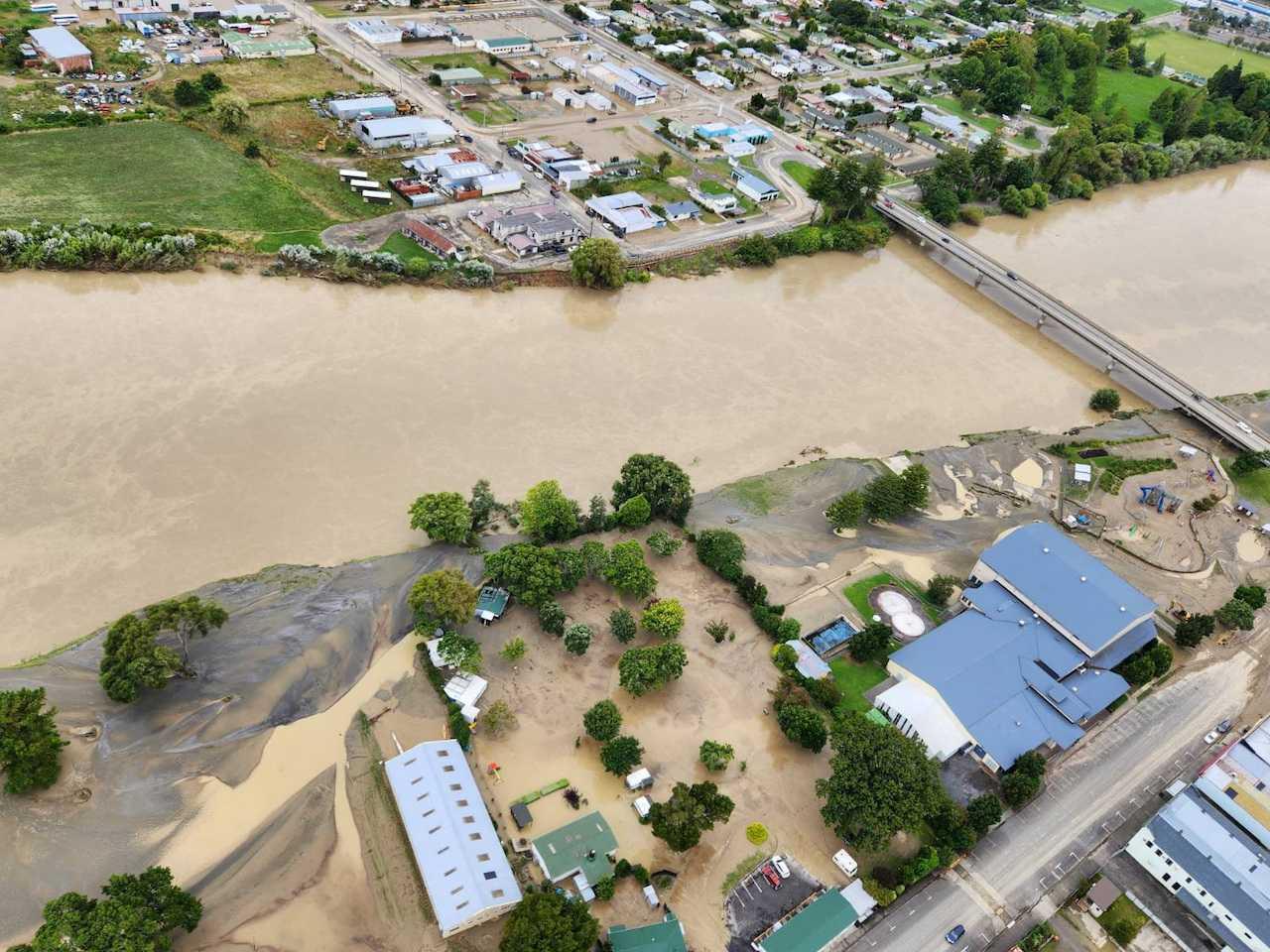 A view of flood damage in the the aftermath of Cyclone Gabrielle in Hawke's Bay, New Zealand, in this picture released on Feb 15. Photo: Reuters