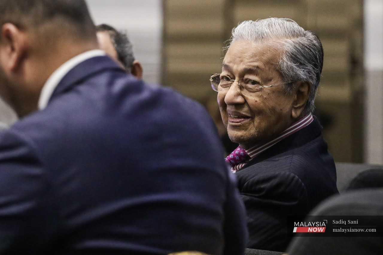 Former prime minister Dr Mahathir Mohamad.