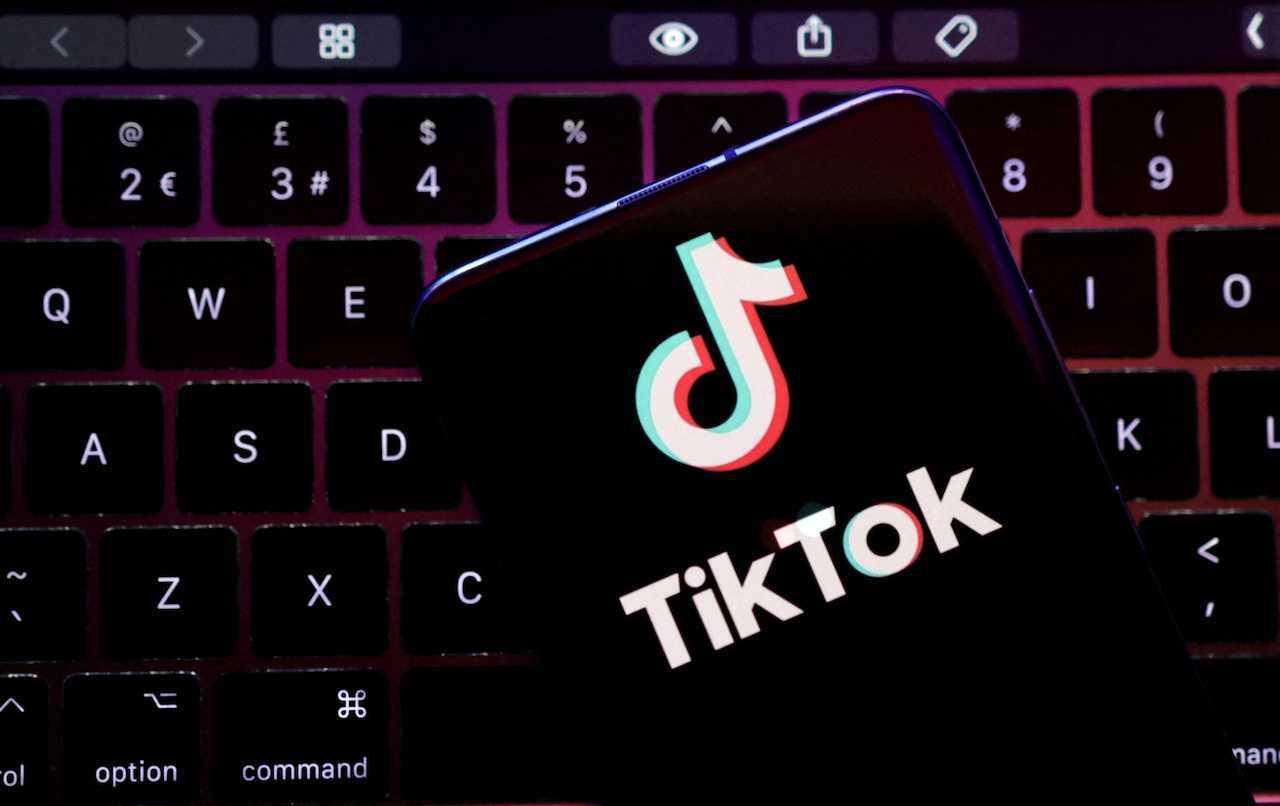 Logo aplikasi TikTok, 22 Ogos 2022. Gambar: Reuters