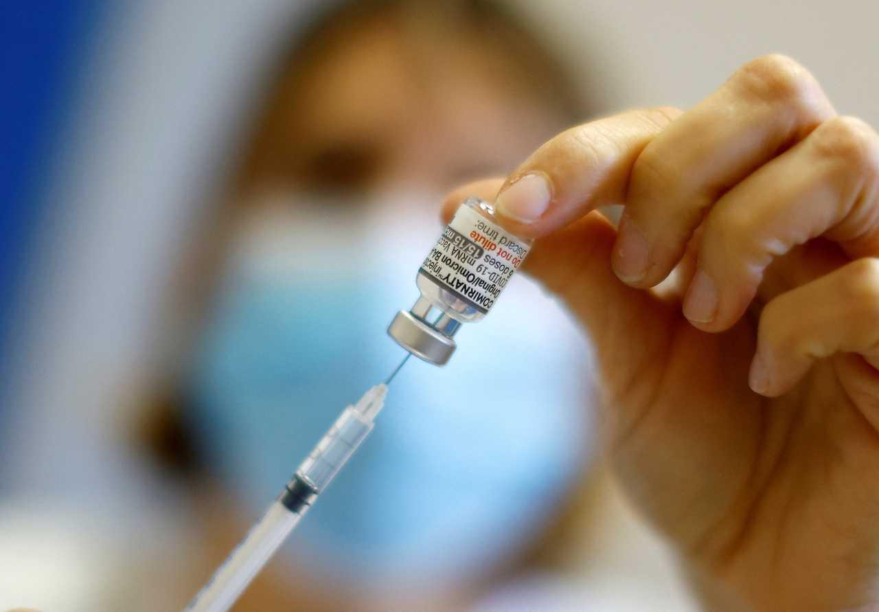 About 53.3 million people in the US – around 16% of the US population – have received a Covid-19 booster shot since updated versions of the vaccines were authorised in September. Photo: Reuters
