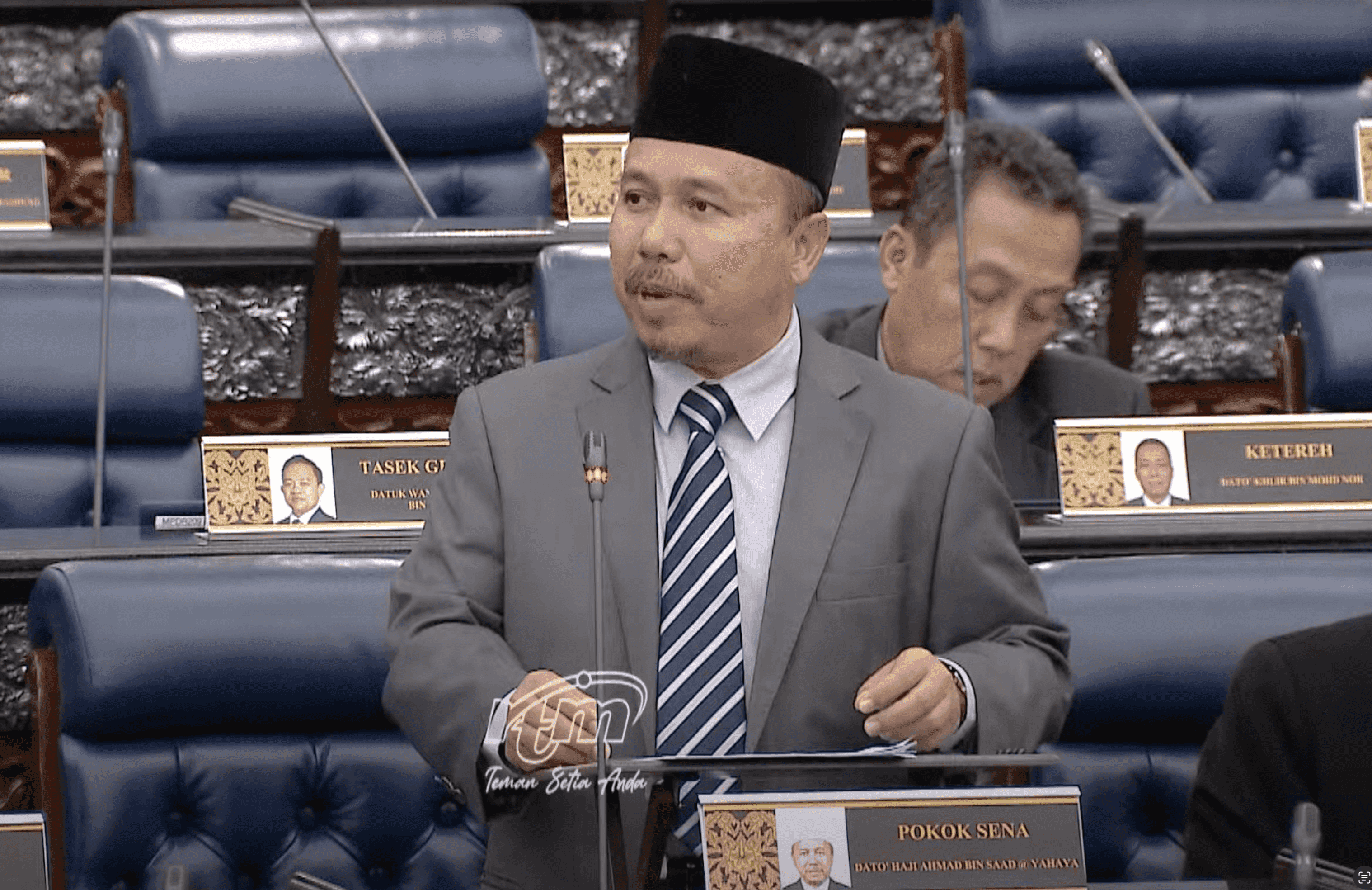 Ahli Parlimen Perikatan Nasional Pokok Sena Ahmad Yahya. Gambar: Youtube