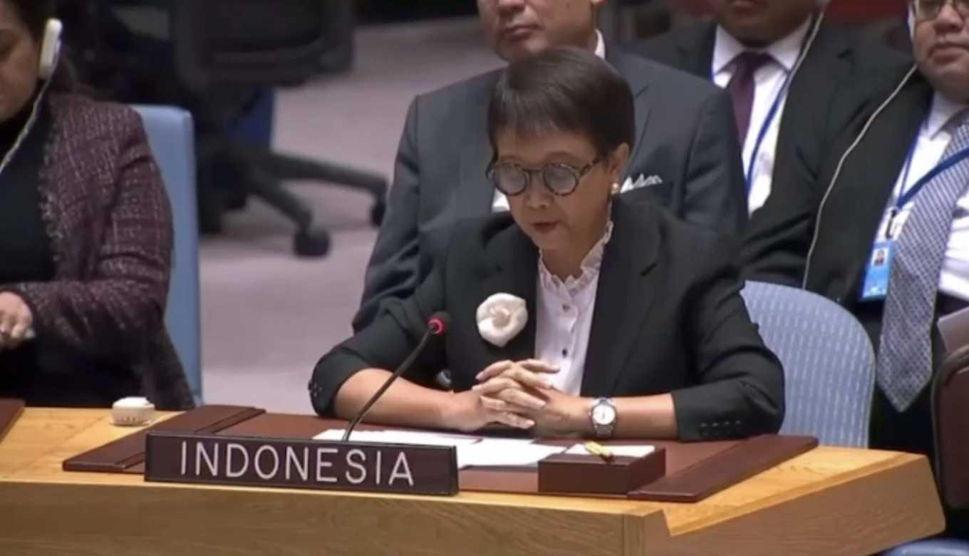 Menteri Luar Indonesia Retno Marsudi. Gambar: Jakarta Post