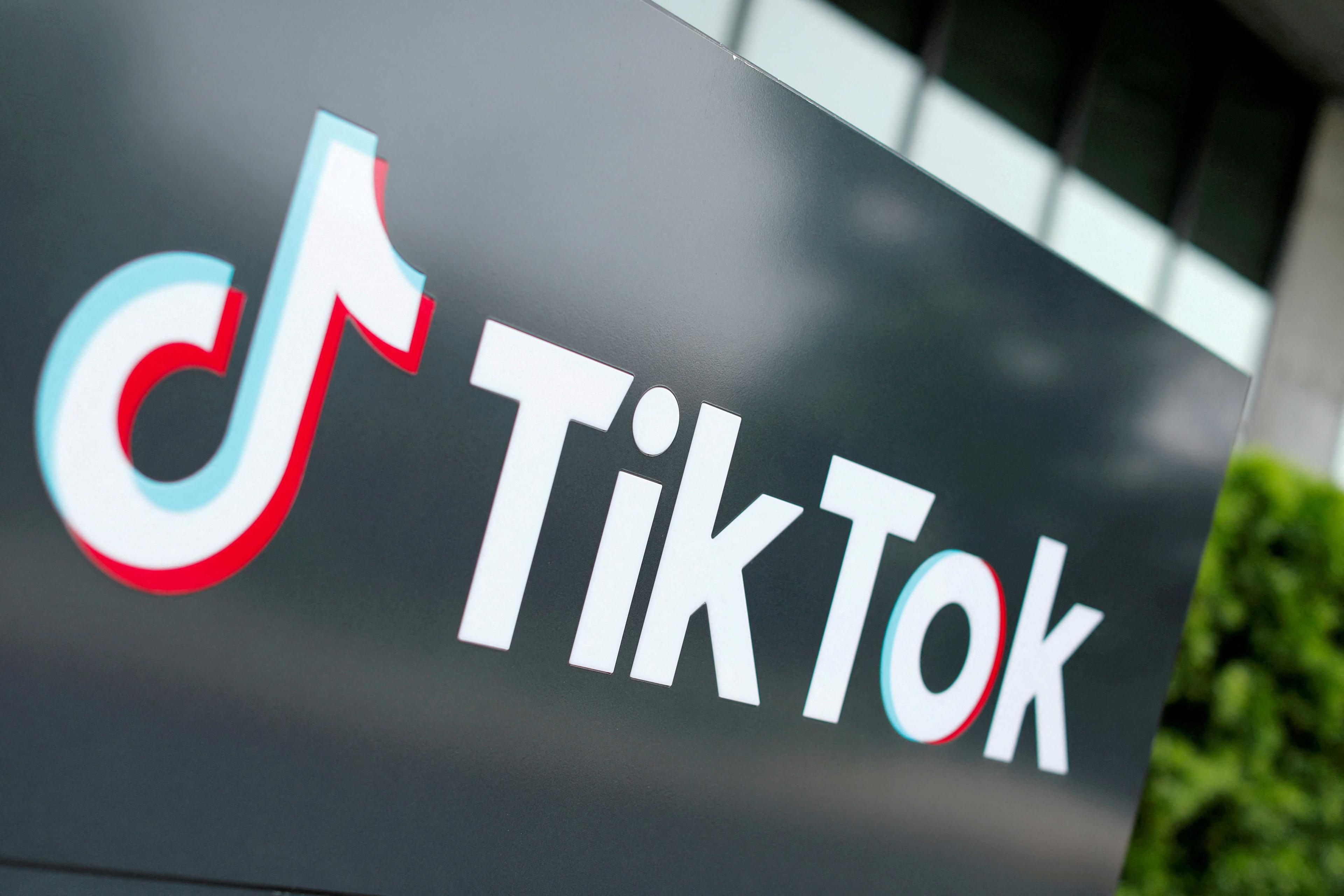 The TikTok logo is pictured outside the company's US head office in Culver City, California, US, Sept 15, 2020. Photo: Reuters