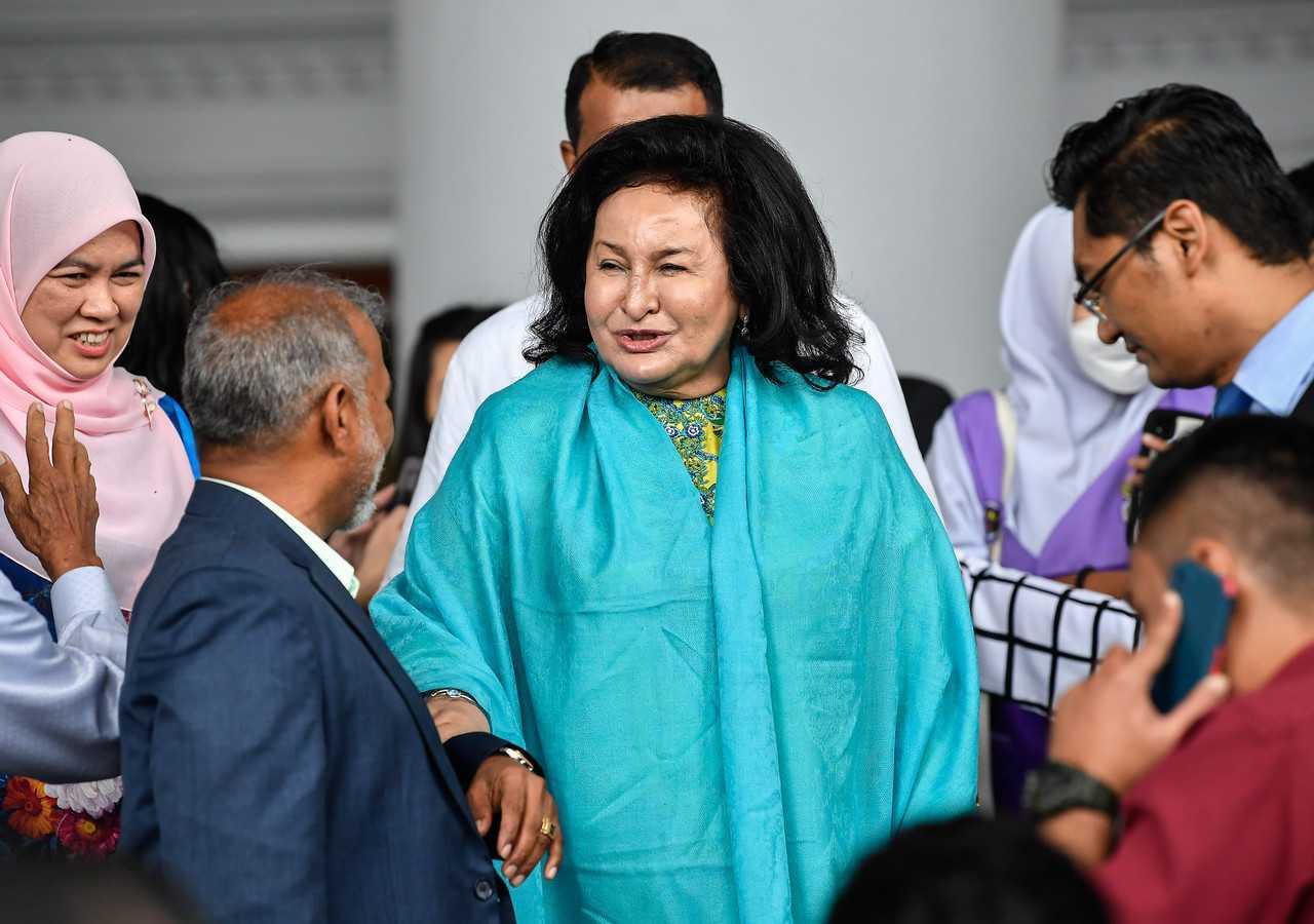 Rosmah Mansor, the wife of former prime minister Najib Razak, leaves the Kuala Lumpur court complex, March 3. Photo: Bernama