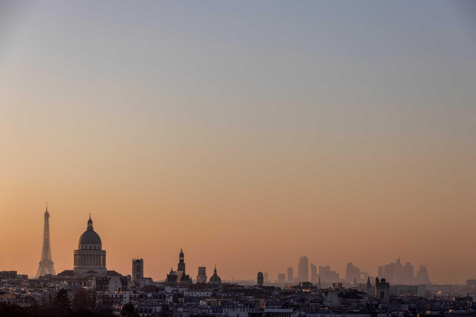 The Paris skyline, seen in this picture taken Feb 13. Photo: AFP
