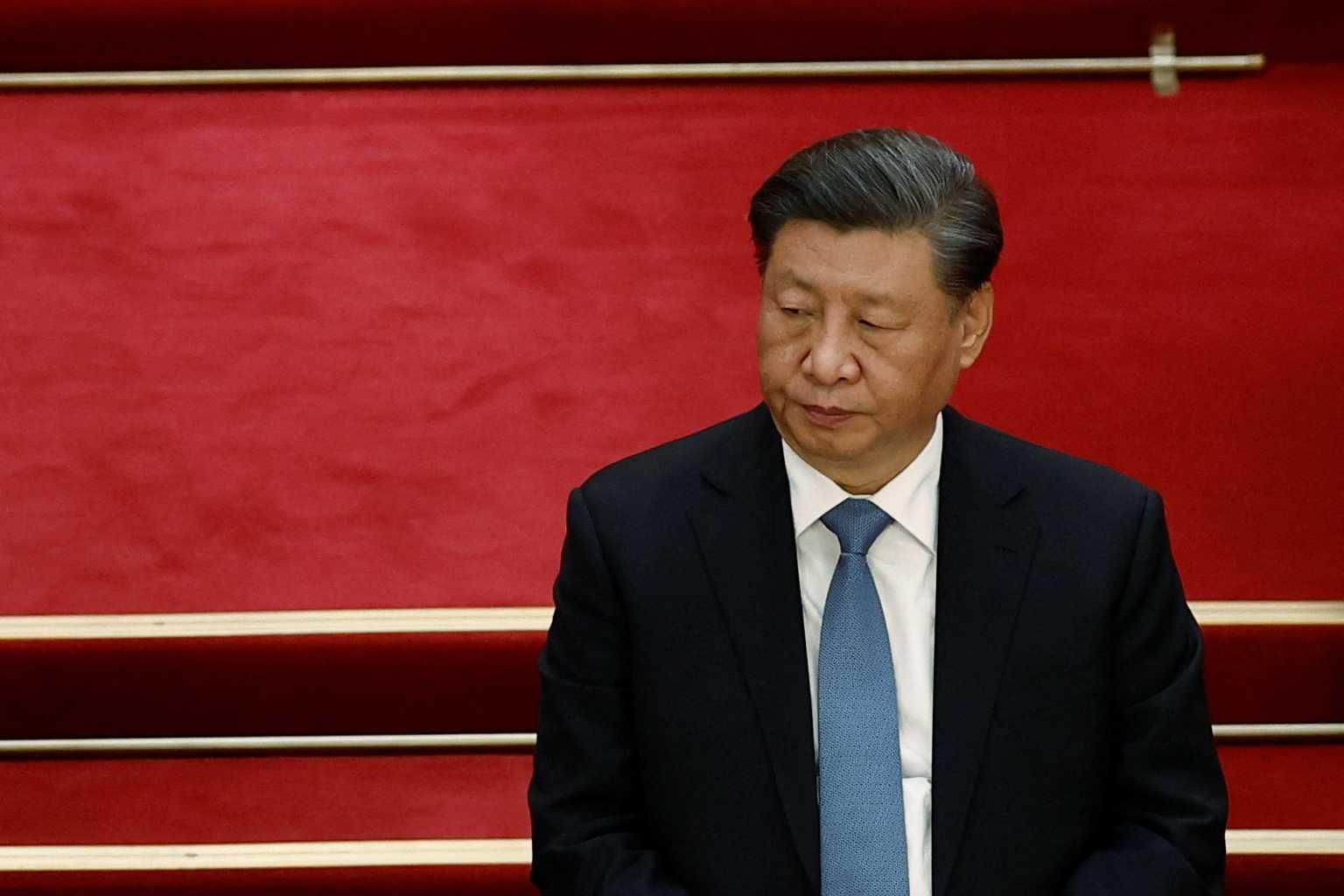 Presiden China Xi Jinping menghadiri sesi pembukaan Majlis Mesyuarat Politik Rakyat China di Beijing, China, 4 Mac. Gambar: Reuters