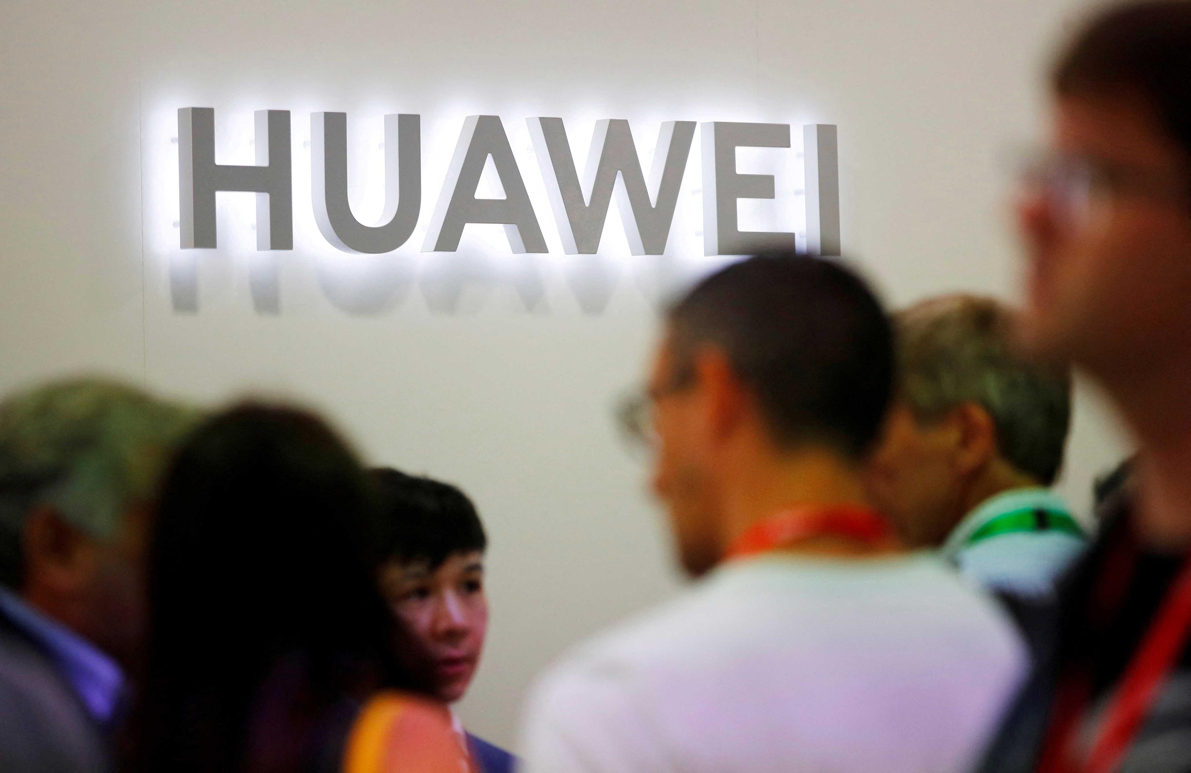 The Huawei logo is pictured at the IFA consumer tech fair in Berlin, Germany, Sept 6, 2019. Photo: Reuters