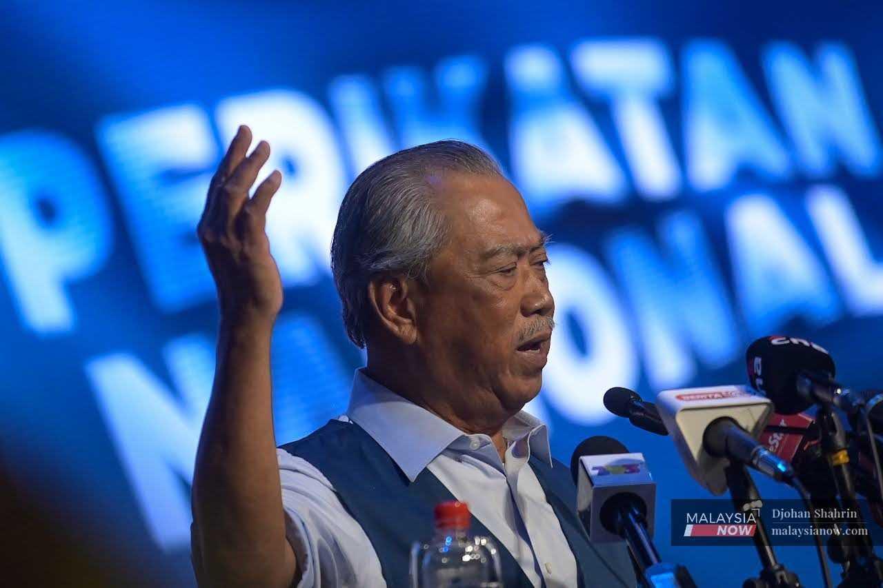 Perikatan Nasional chairman Muhyiddin Yassin.