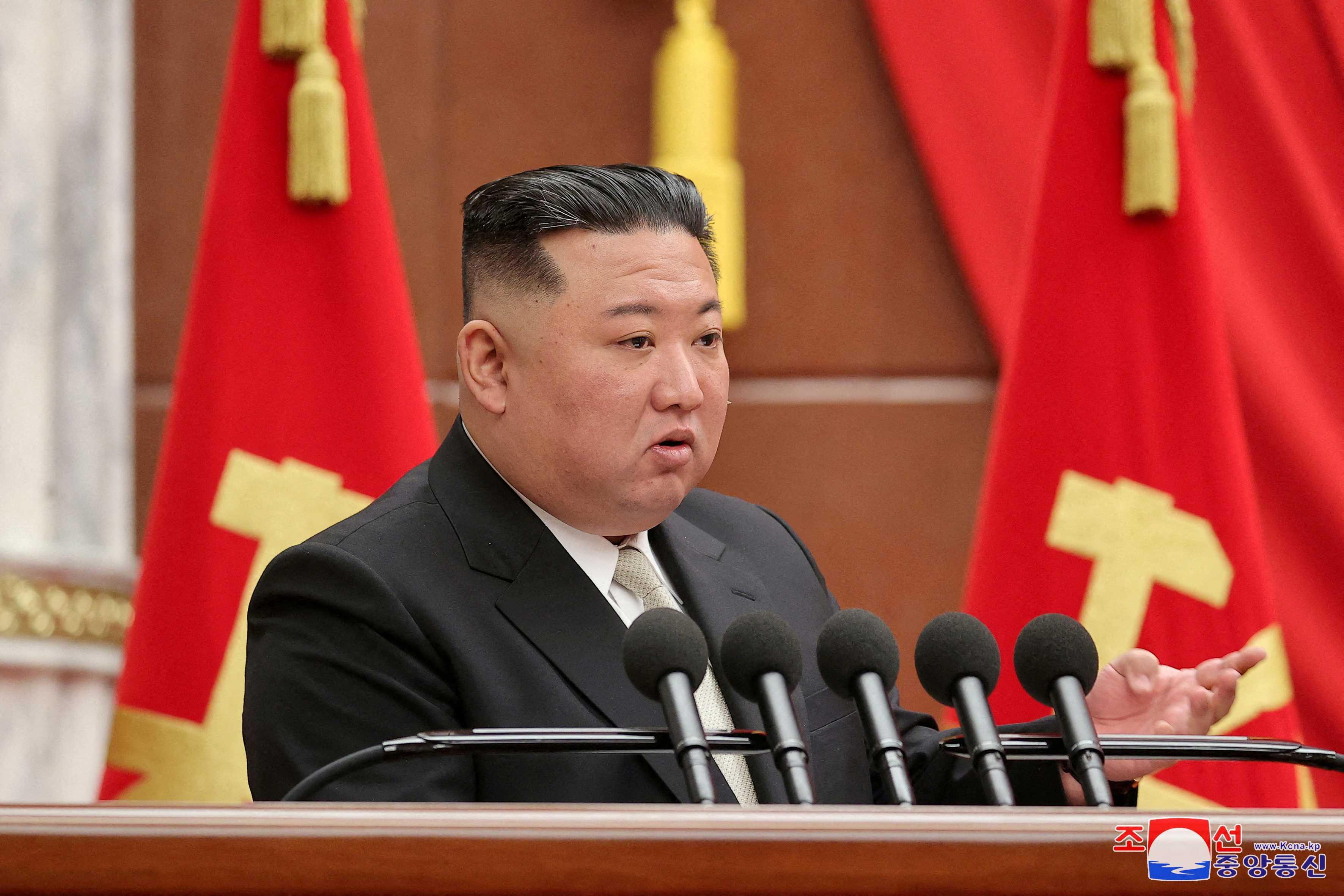 North Korean leader Kim Jong Un attends a meeting in Pyongyang, North Korea, March 1. Photo: Reuters