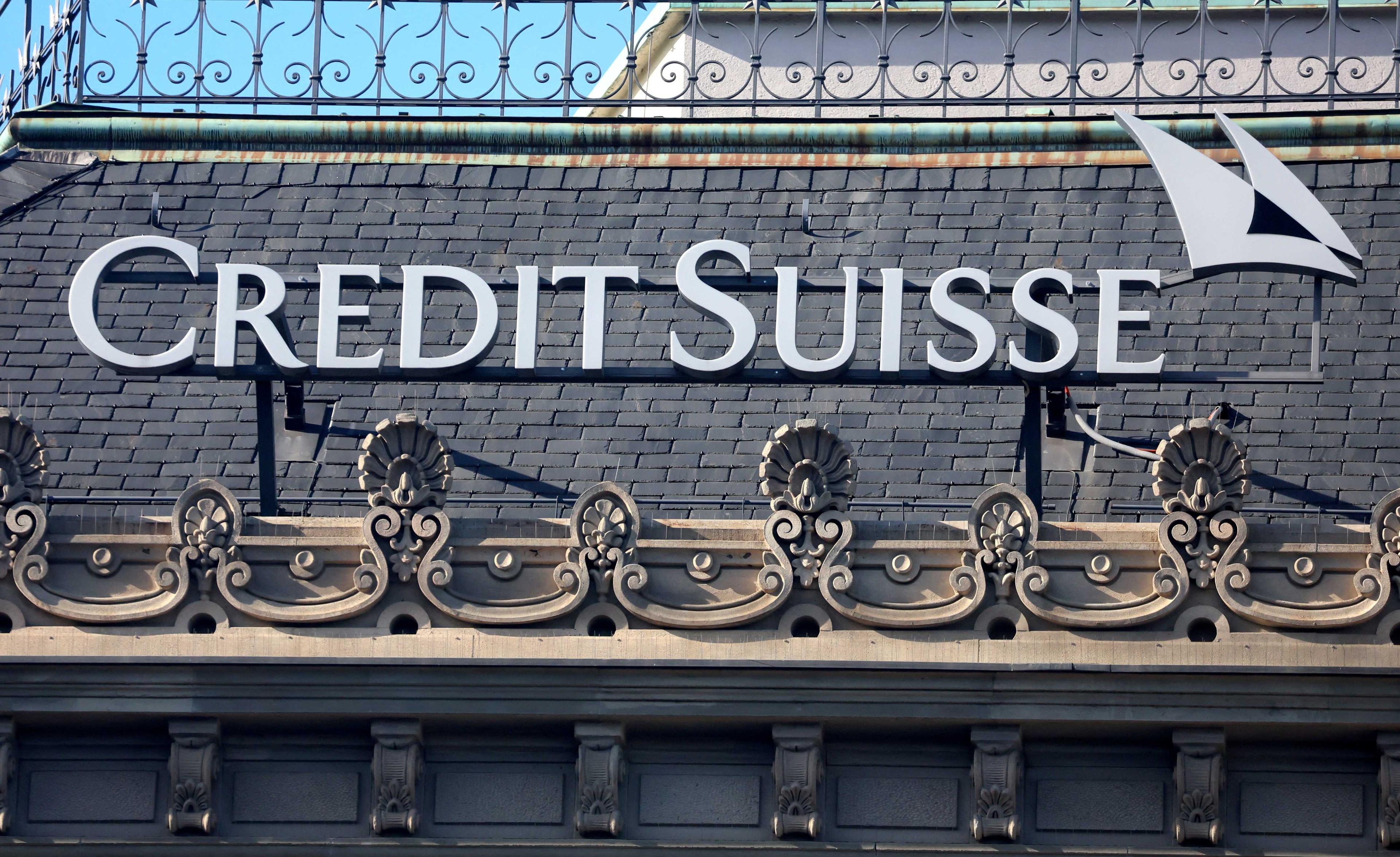 A logo is seen on the headquarters of Swiss bank Credit Suisse on Paradeplatz in Zurich, Switzerland March 16. Photo: Reuters